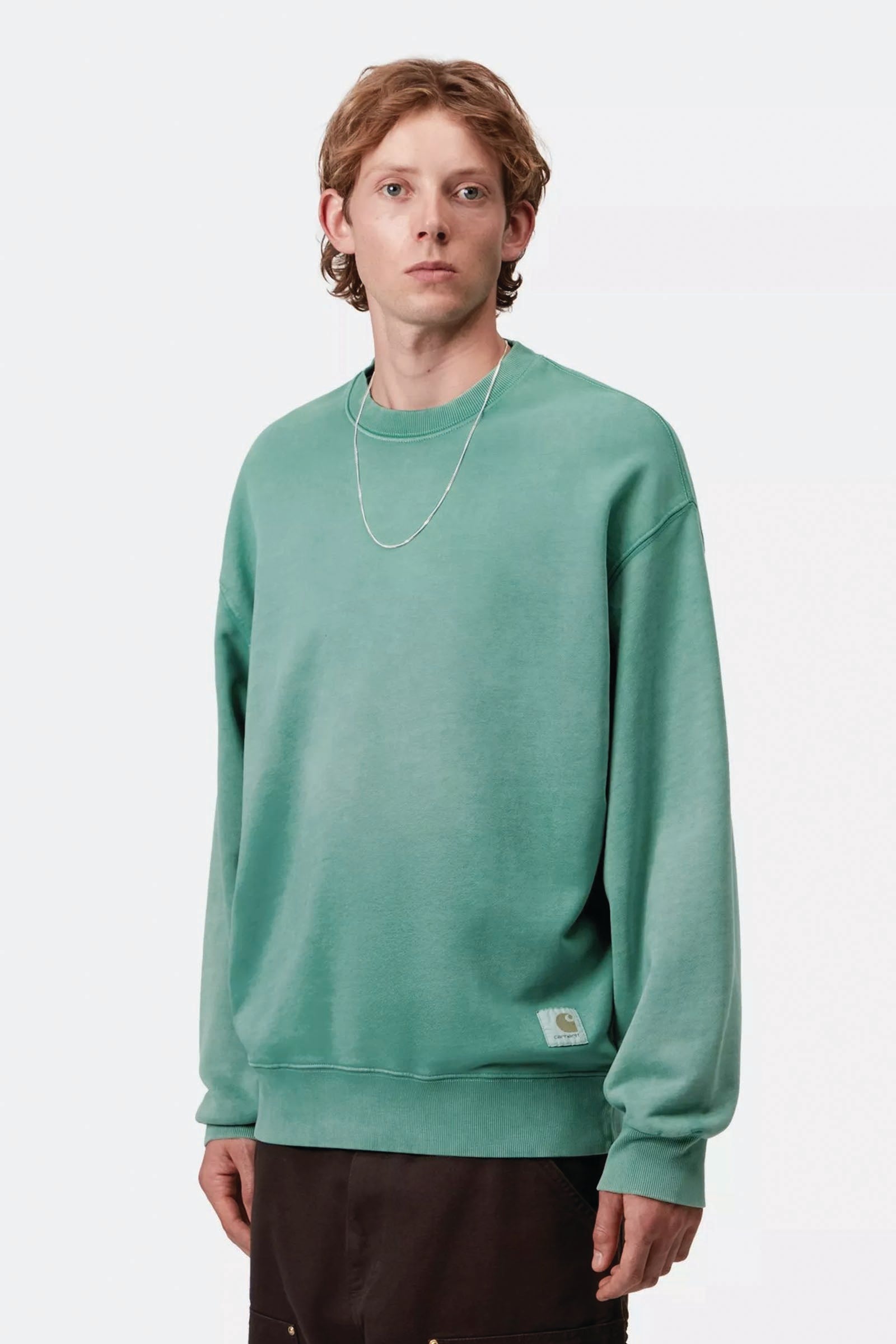  Carhartt Hudson Sweatshirt Uomo Verde - 3