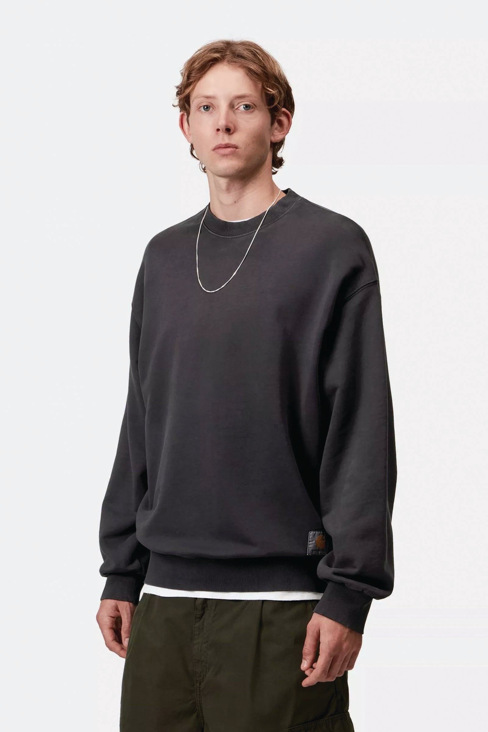  Carhartt Hudson Sweatshirt Nero Uomo Black - 3
