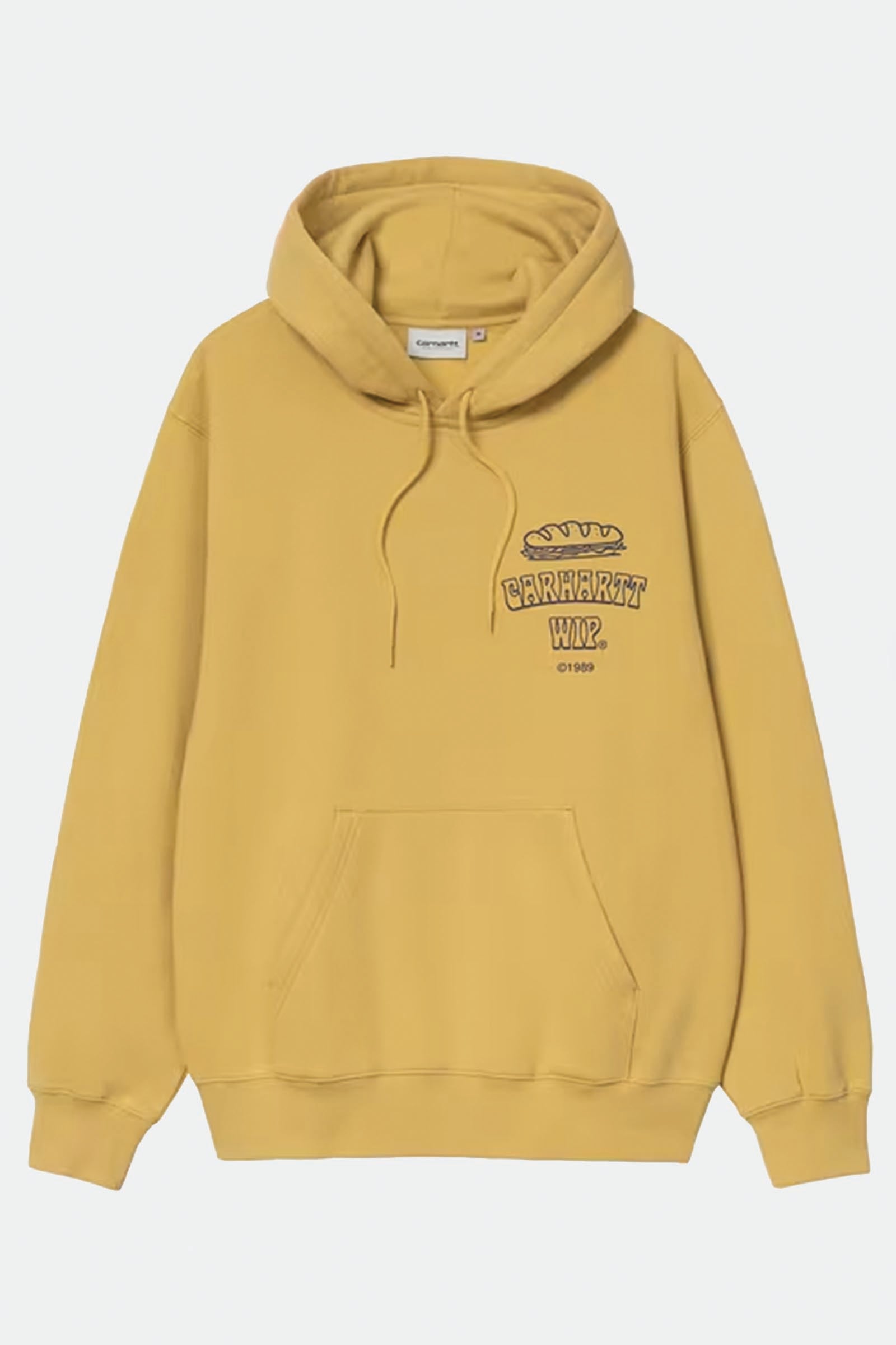  Carhartt Hooded Sandwich Sweatshirt Giallo Uomo Gialla - 1