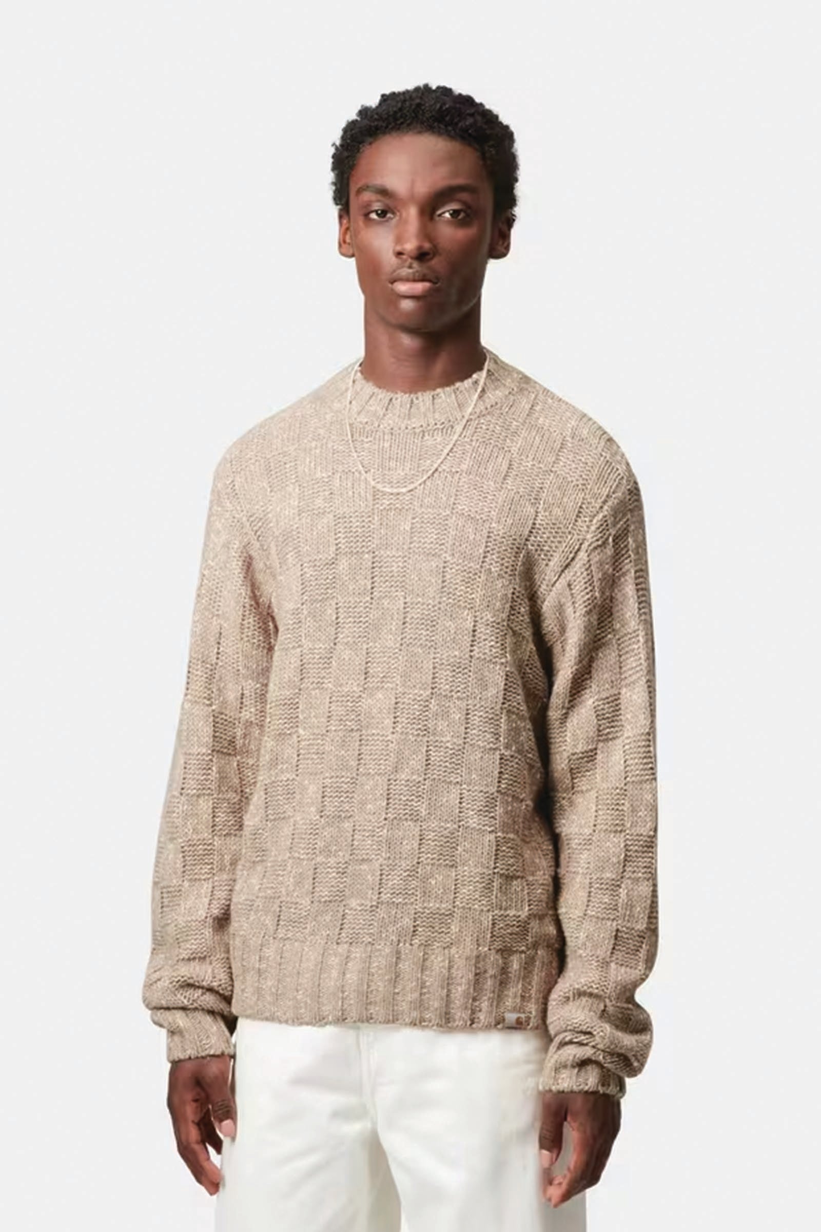  Carhartt Kyloe Sweater Uomo Beige - 2