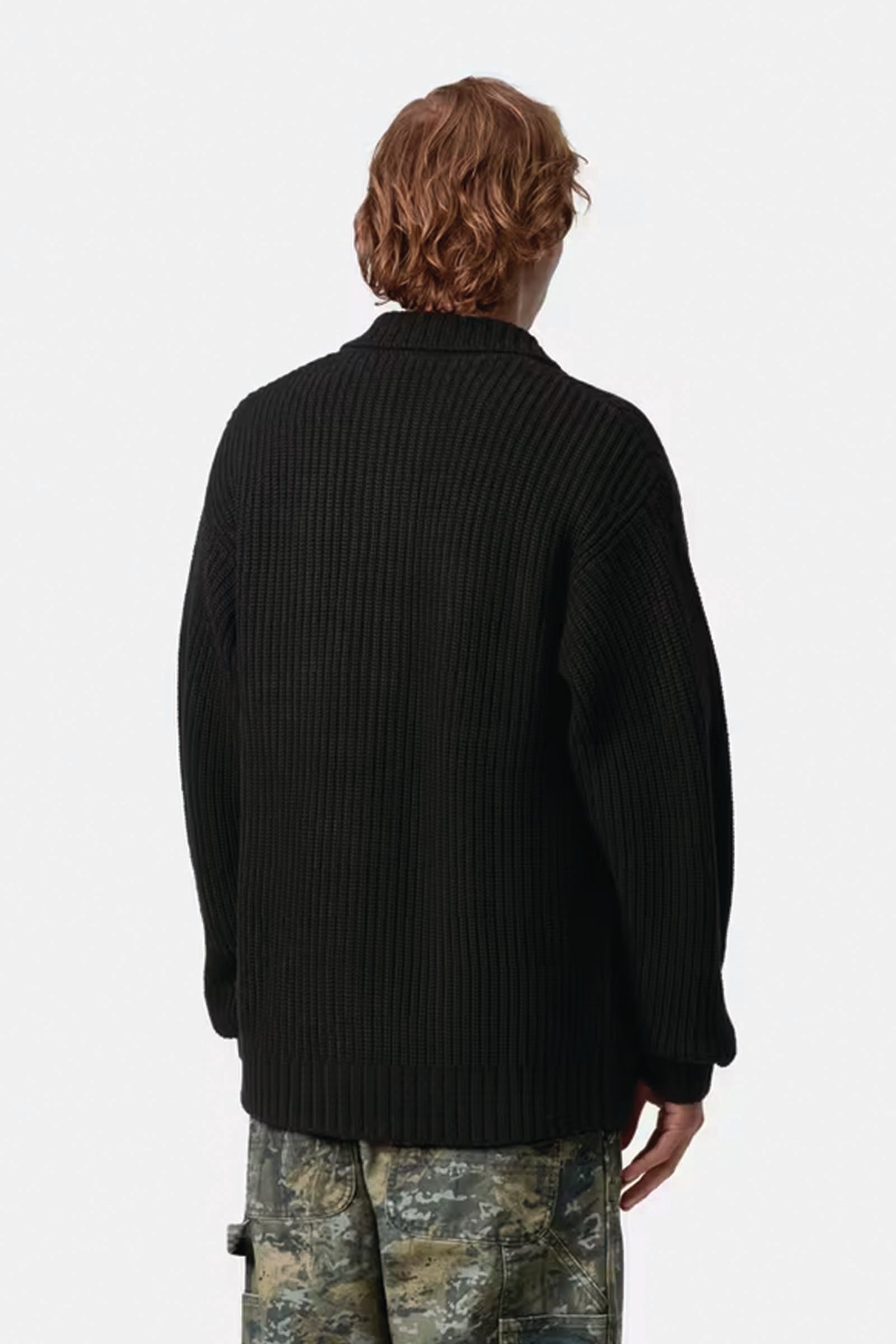  Carhartt Chore Knit Jacket Uomo Nero - 3