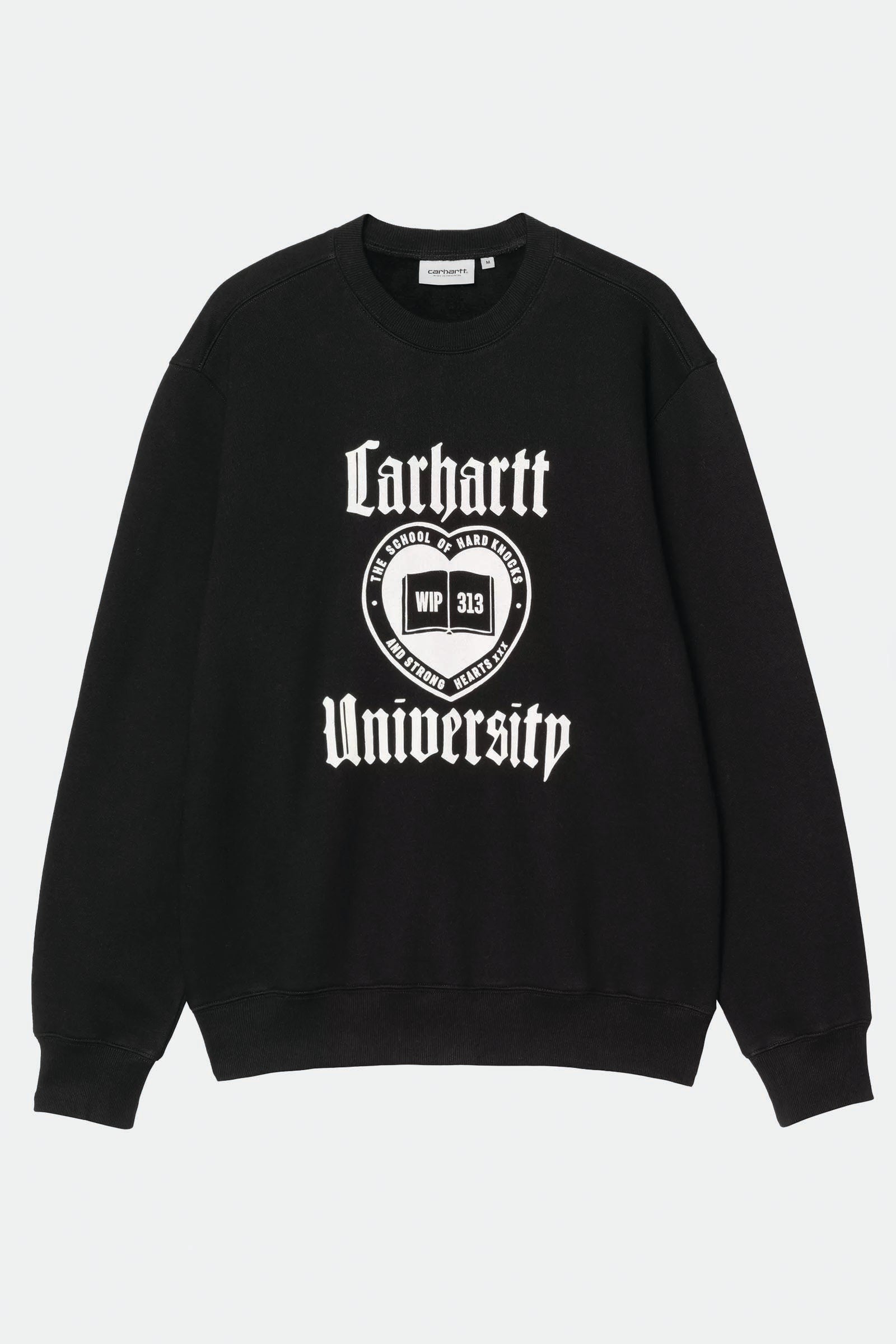  Carhartt Schooling Sweatshirt Uomo Nero - 1
