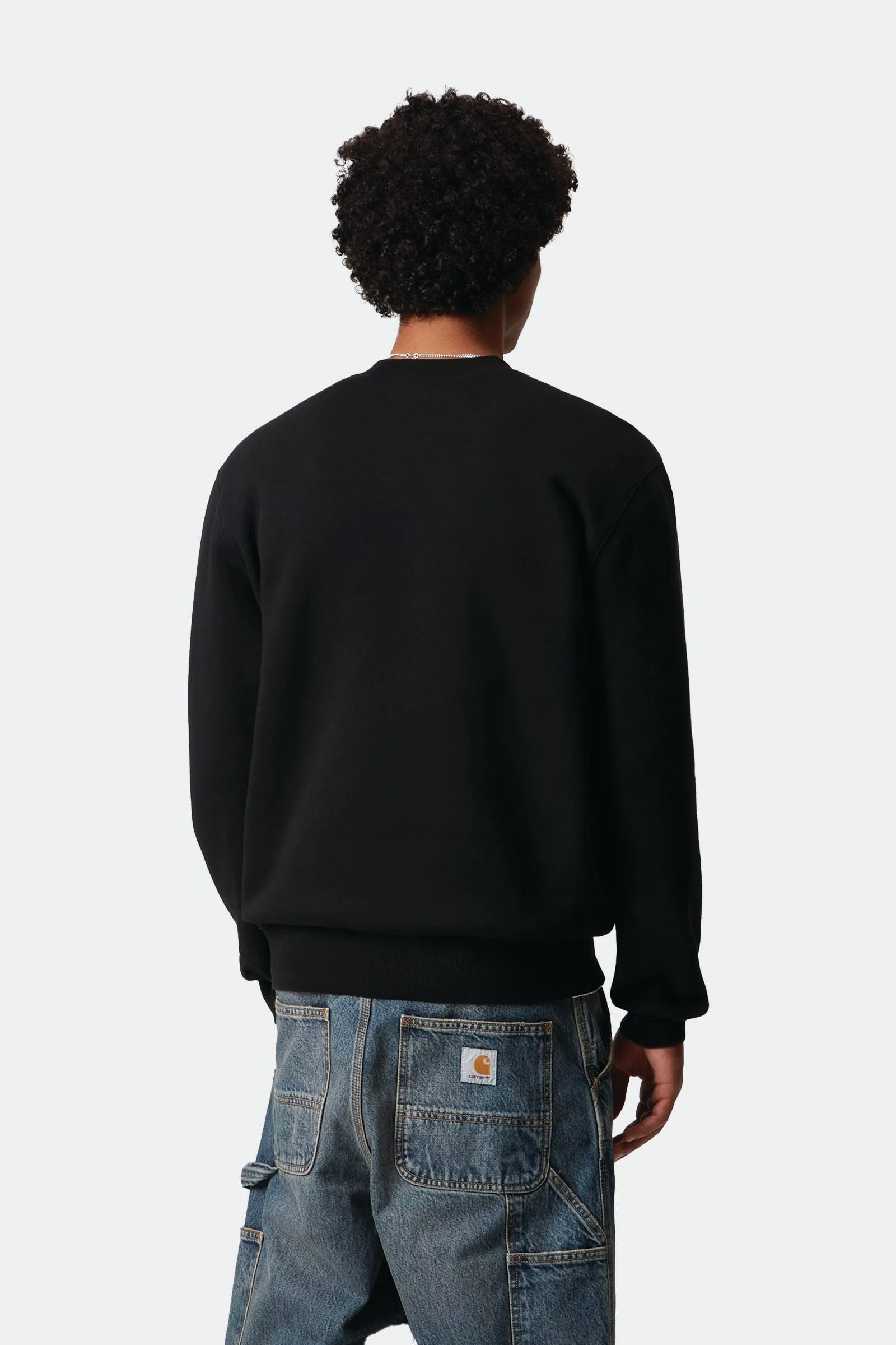  Carhartt Schooling Sweatshirt Uomo Nero - 3
