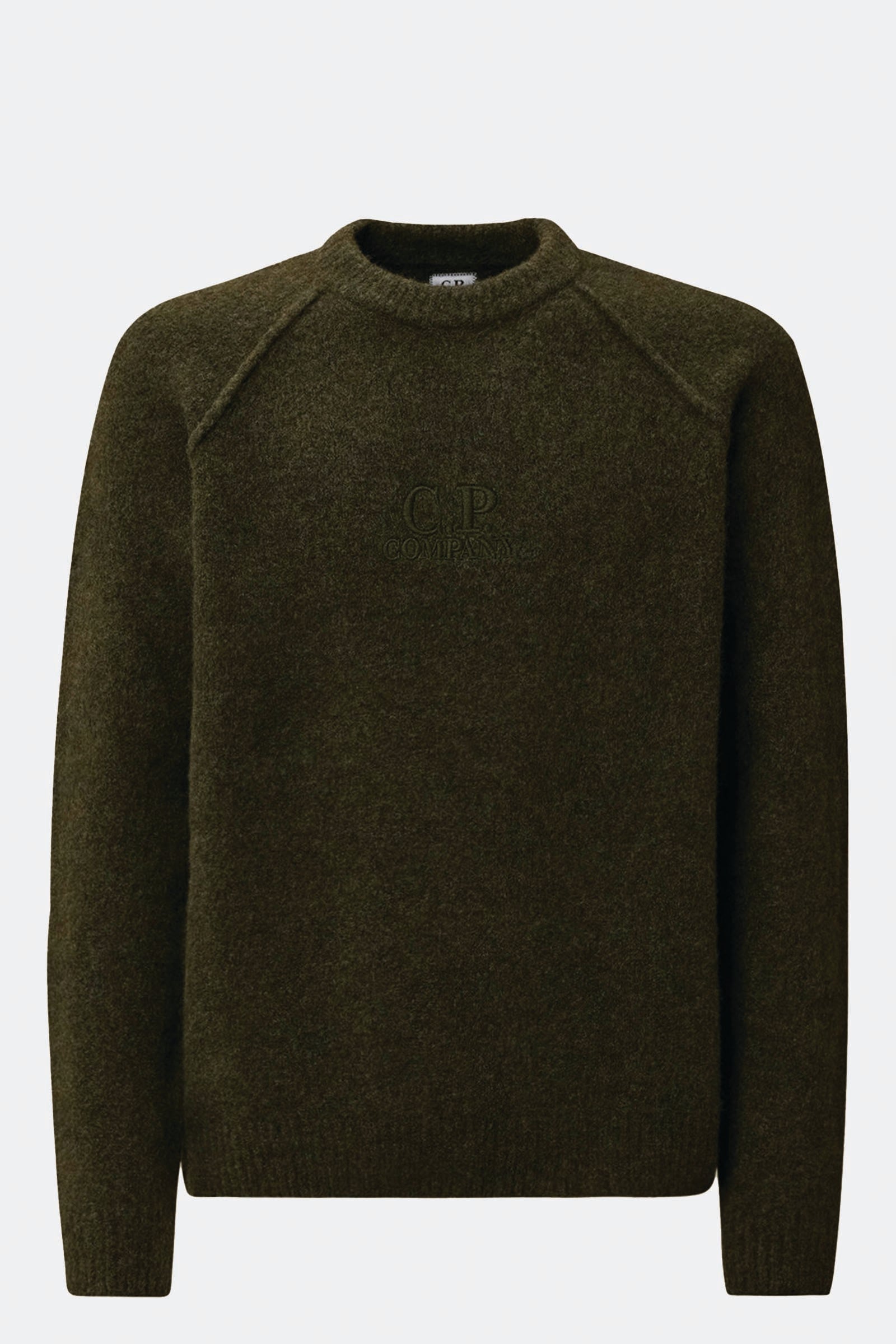  C.p. Company Extrafine Merino Wool Crewneck Sweater Uomo Verde - 1