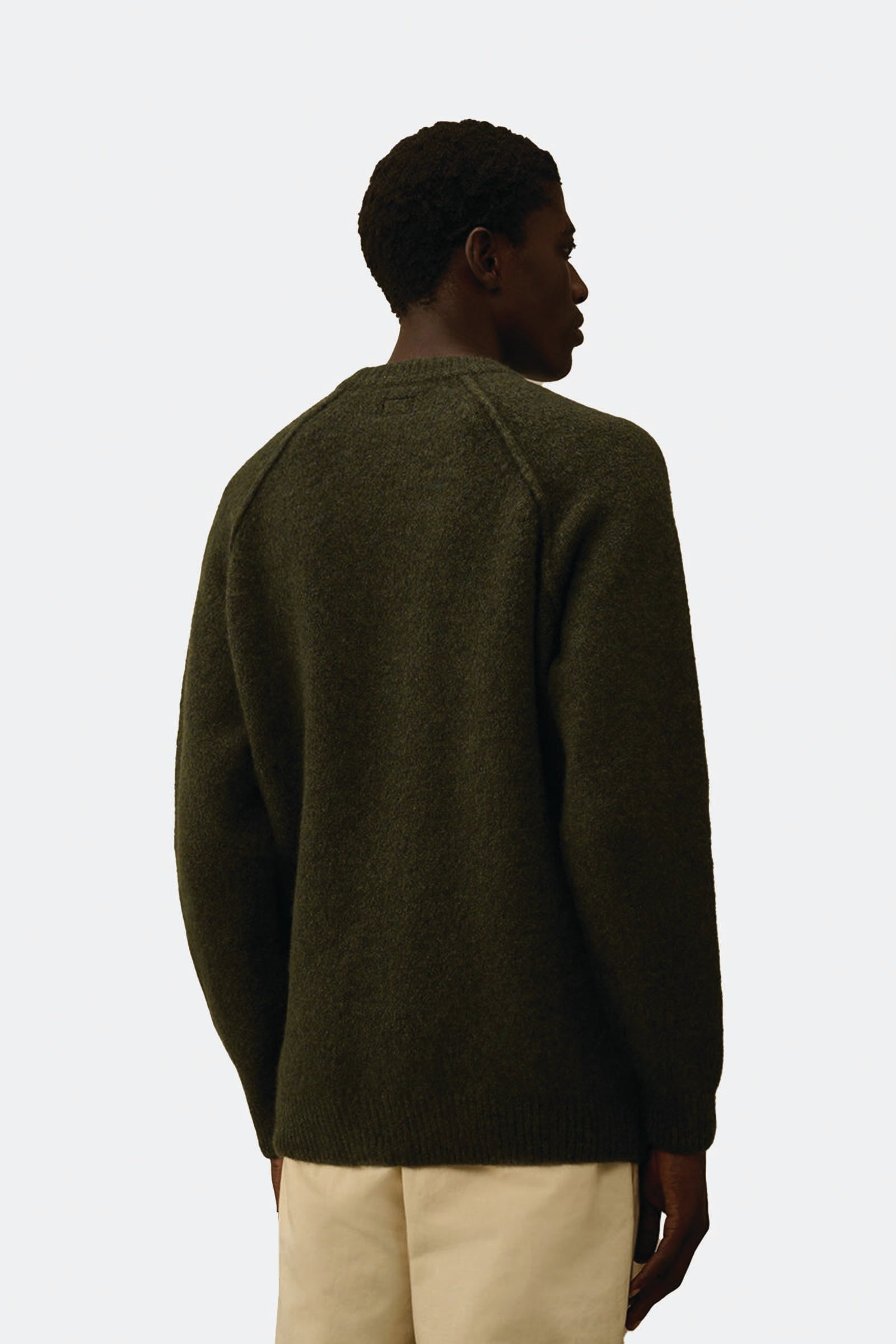  C.p. Company Extrafine Merino Wool Crewneck Sweater Uomo Verde - 3