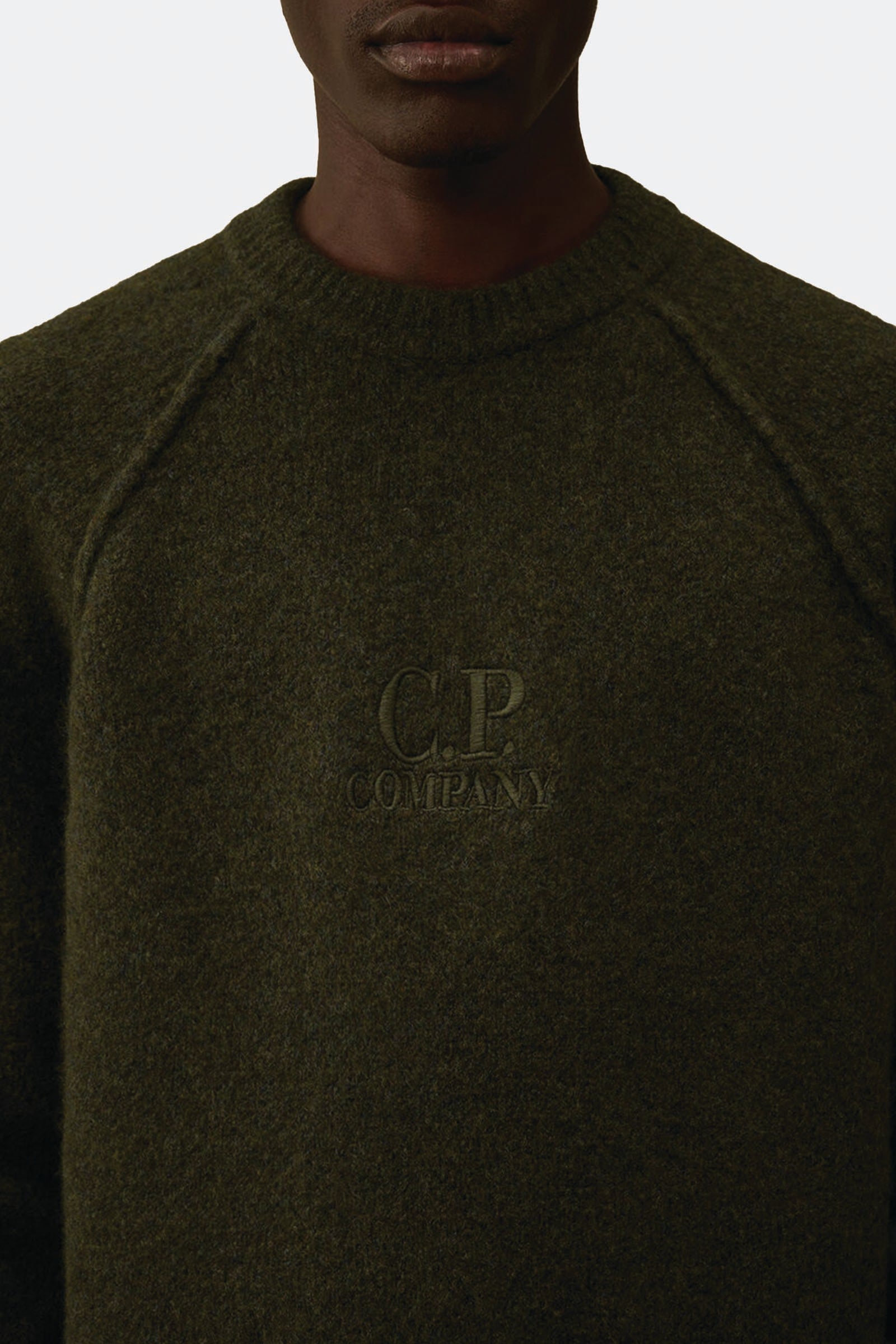  C.p. Company Extrafine Merino Wool Crewneck Sweater Uomo Verde - 4