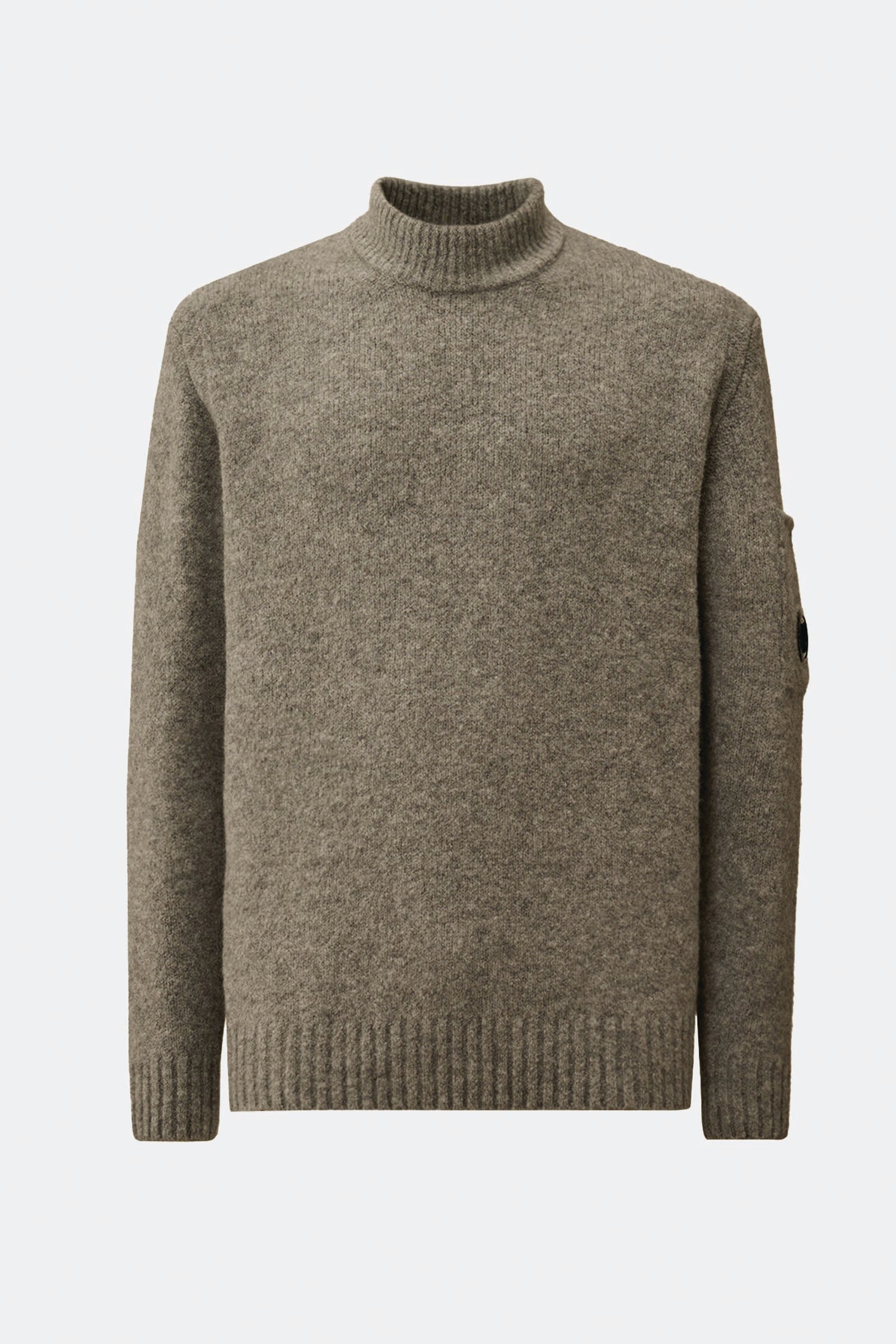  C.p. Company Extrafine Merino Wool Mockneck Sweater Uomo Grigio - 1