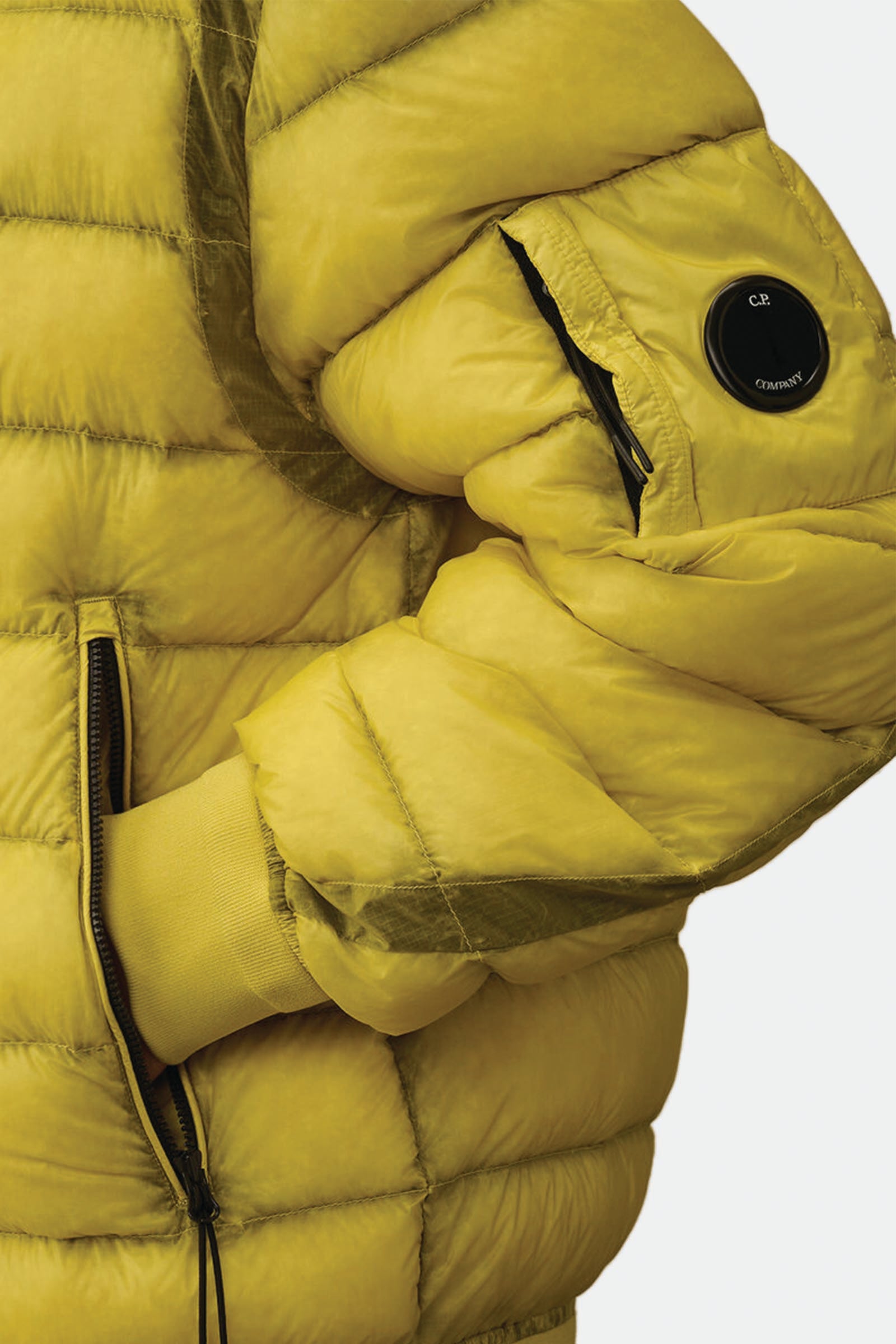  C.p. Company D.d. Shell Hooded Down Jacket Uomo Giallo - 5