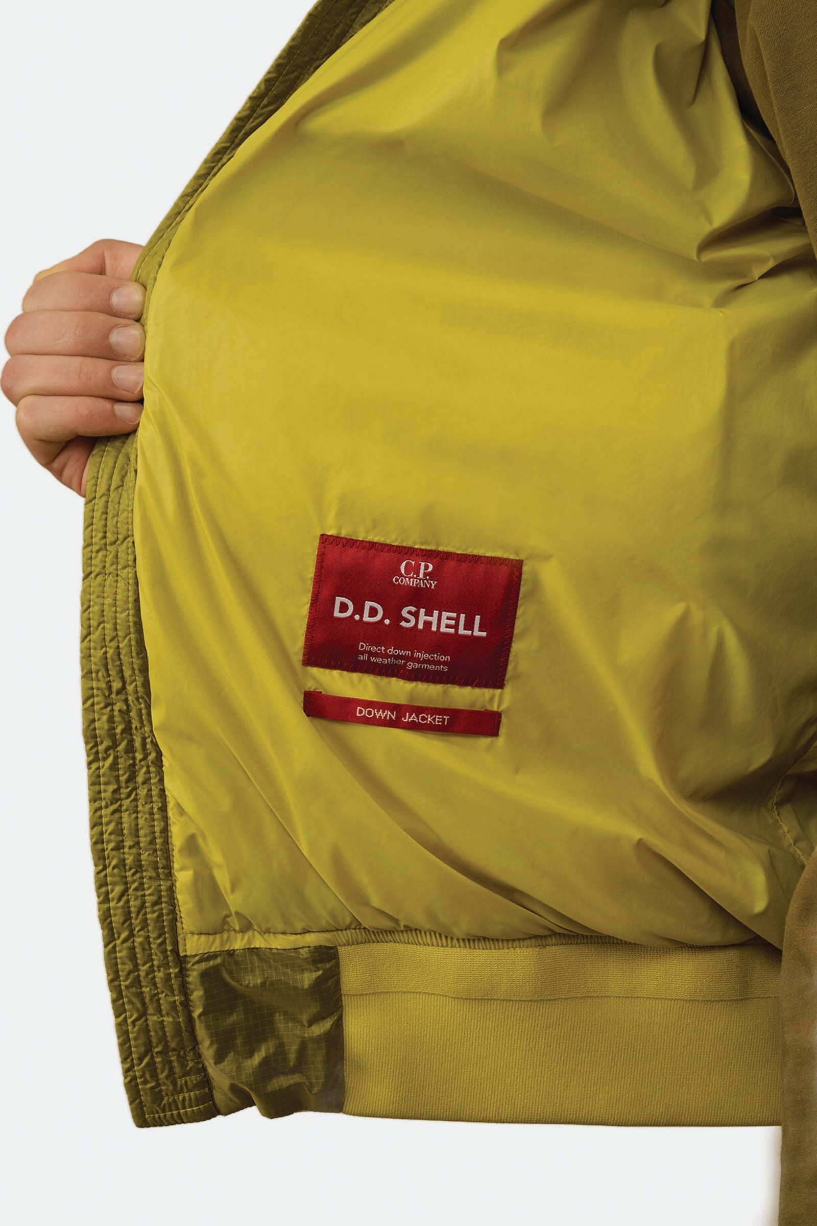  C.p. Company D.d. Shell Hooded Down Jacket Uomo Giallo - 6