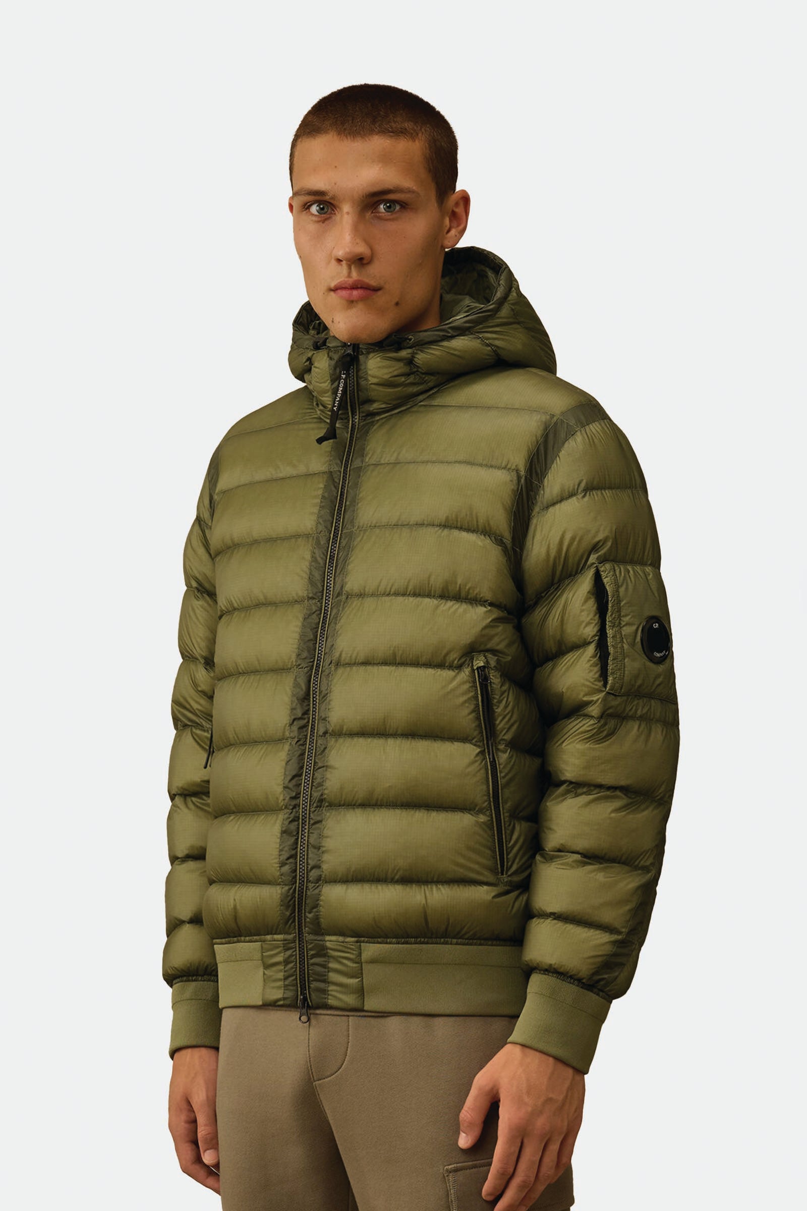  C.p. Company D.d. Shell Hooded Down Jacket Uomo Verde - 2