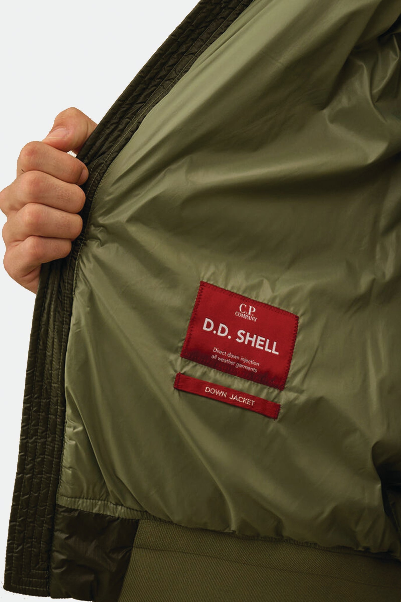  C.p. Company D.d. Shell Hooded Down Jacket Uomo Verde - 6