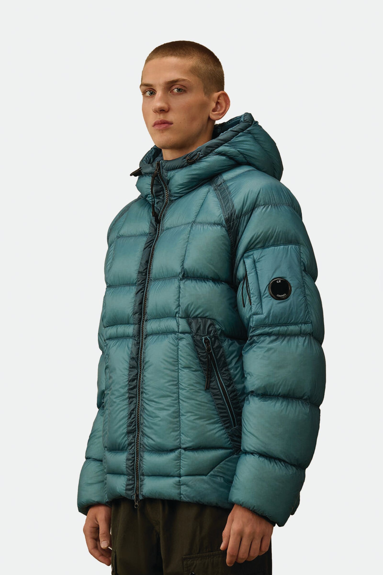  C.p. Company D.d. Shell Hooded Down Puffer Jacket Blu Uomo Avio - 2