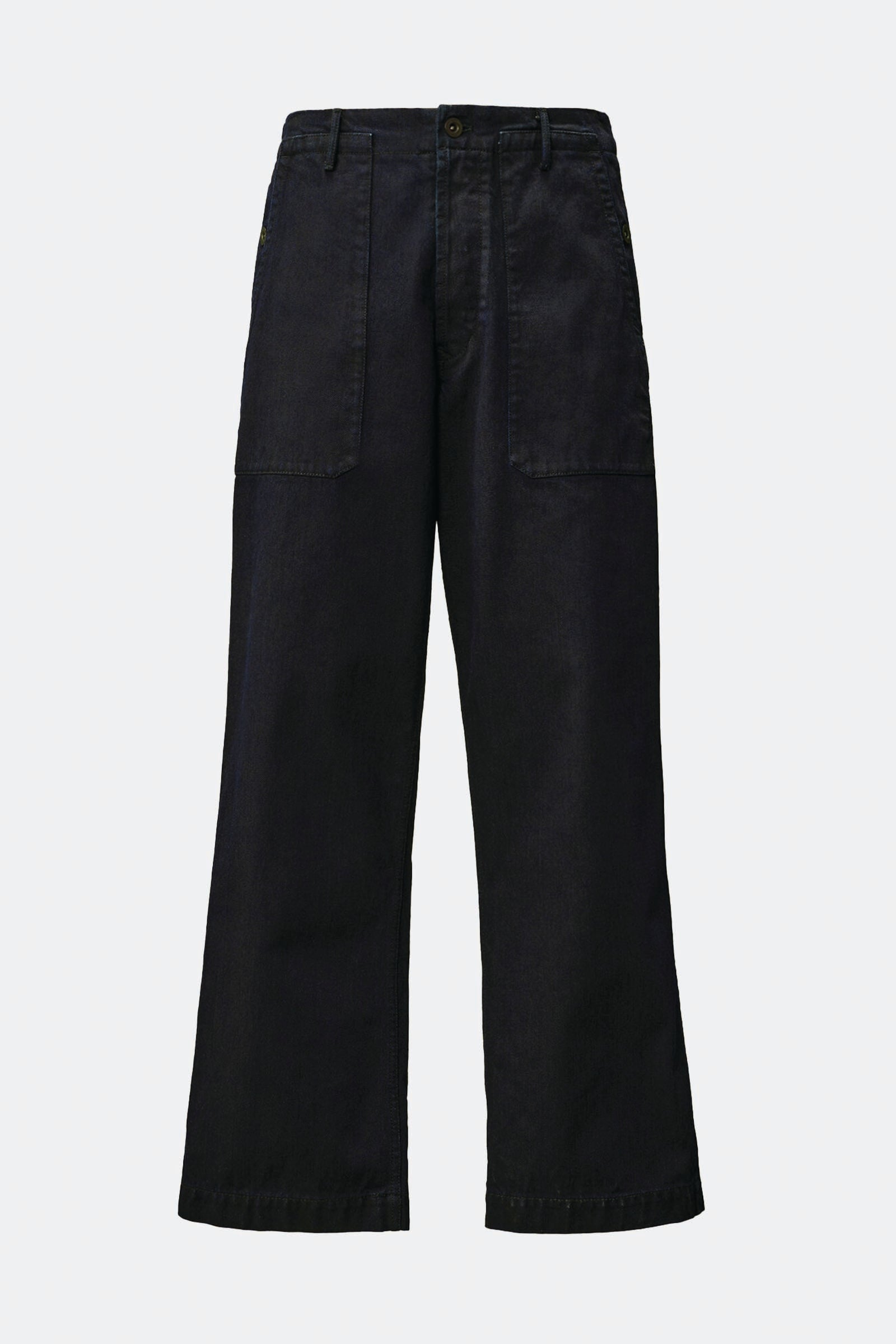  C.p. Company 3/4 Plated Denim Loose Pants Uomo Blu - 1