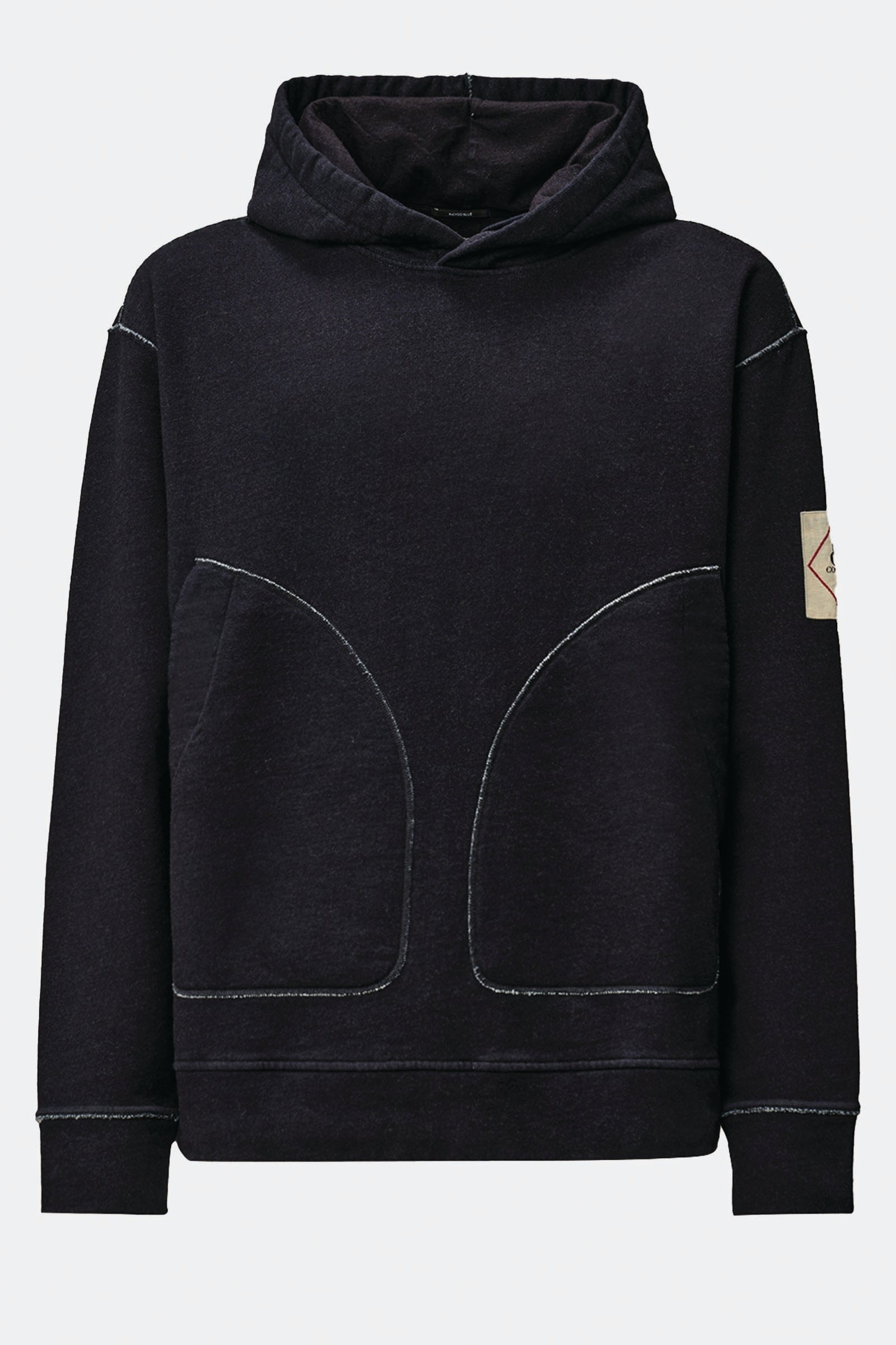  C.p. Company Indigo Fleece Hooded Sweatshirt Uomo Blu - 1