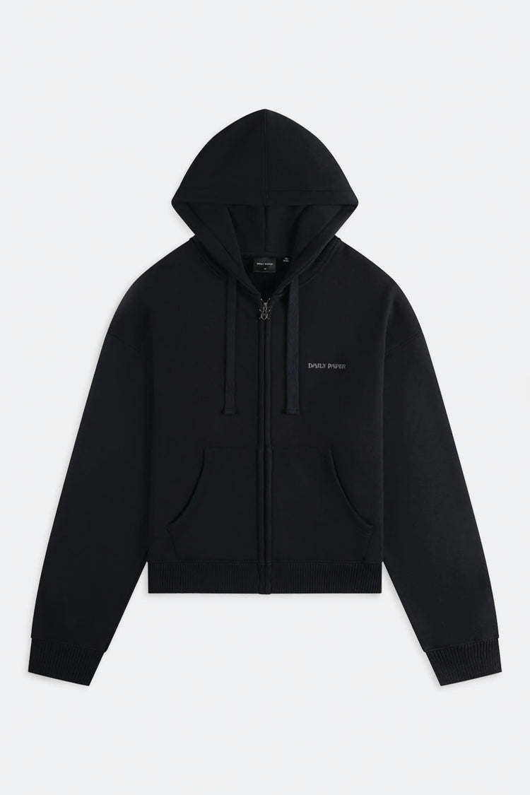  Daily Paper Boxy Zip Up Hoodie Unisex Nero - 9