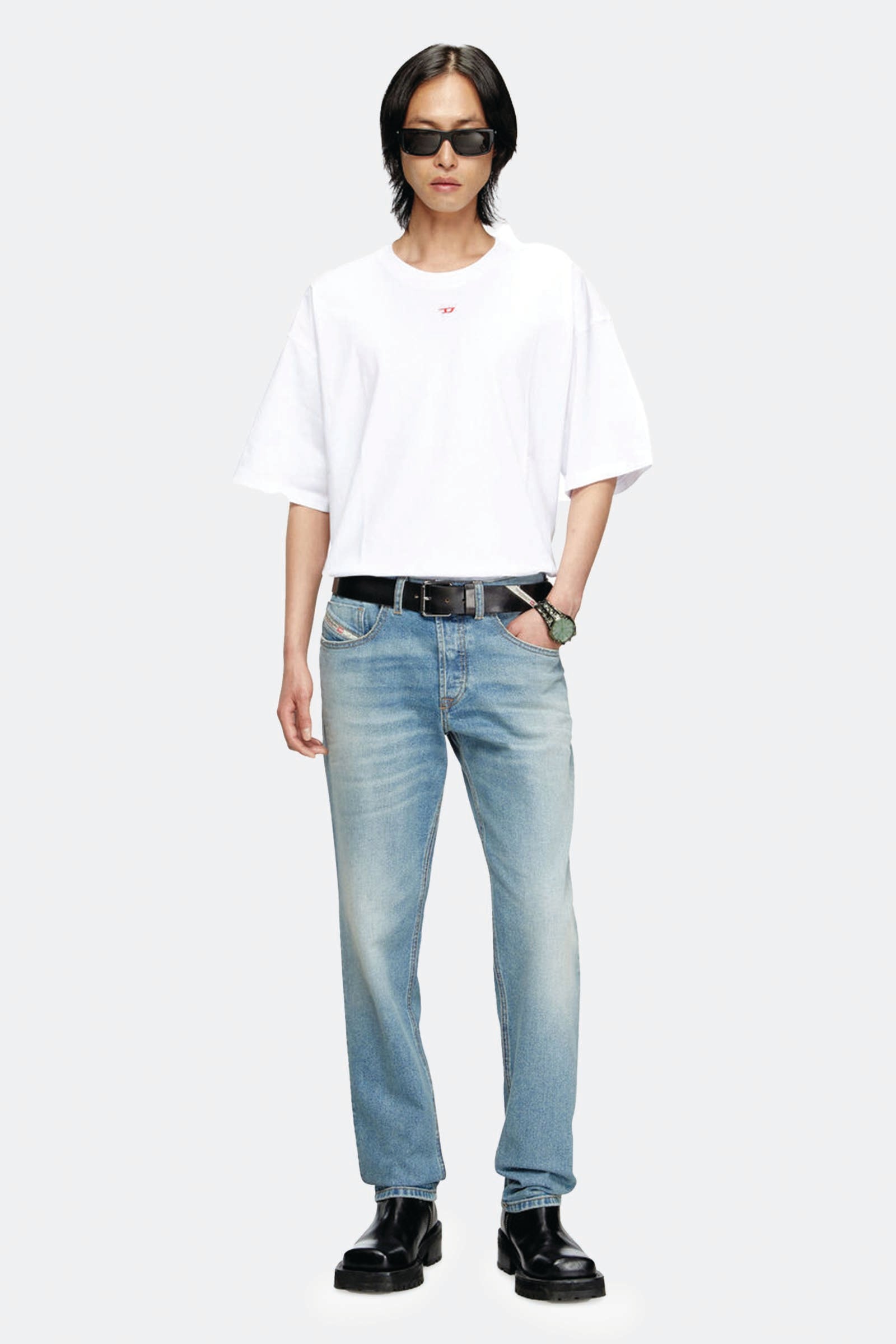  Diesel 2023 D-finitive 0dbeh Blu Unisex Blu Chiaro - 4