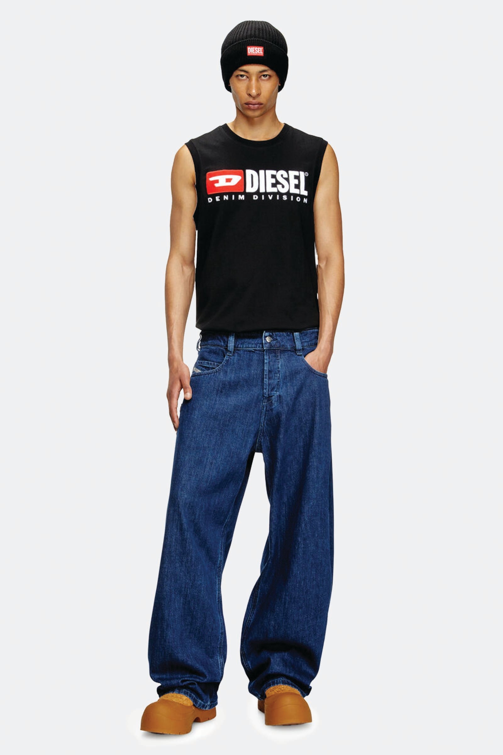  Diesel 1997 D-enim 0dbdx Blu Unisex Denim - 4