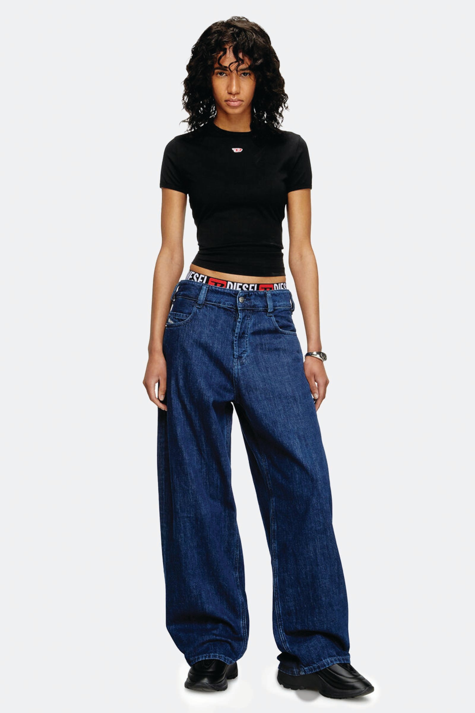  Diesel 1997 D-enim 0dbdx Blu Unisex Denim - 5