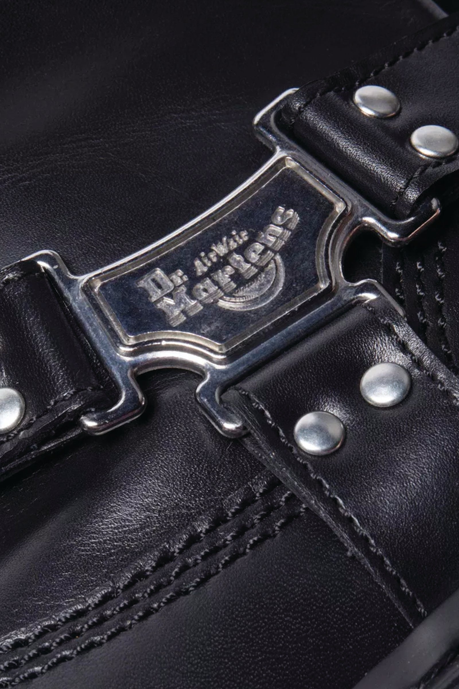  Dr. Martens Biker Anistone Hi Donna Nero - 4