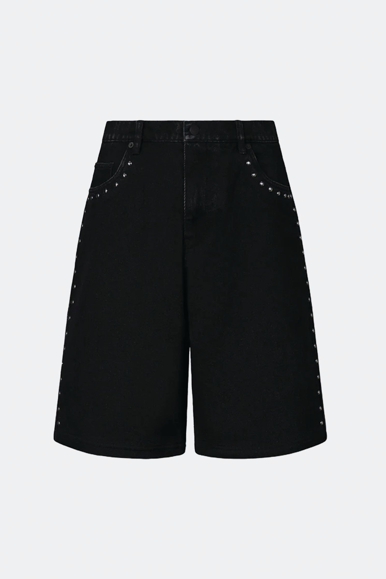  Pleasures Lucky Studded Jorts Unisex Nero - 1
