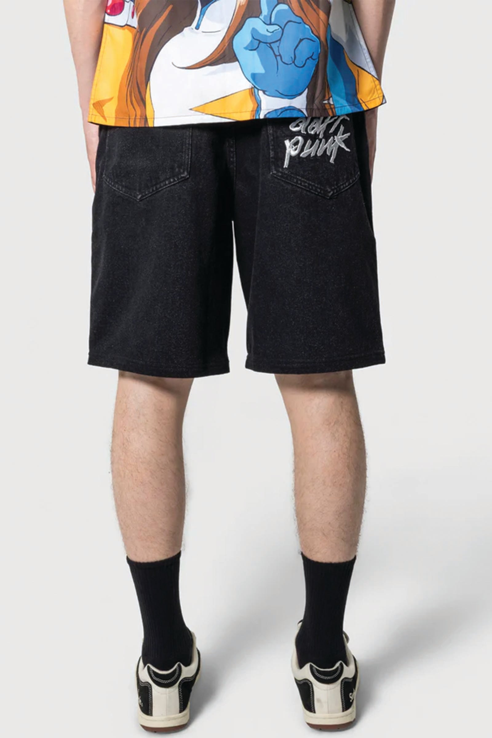  Pleasures Lucky Studded Jorts Unisex Nero - 4