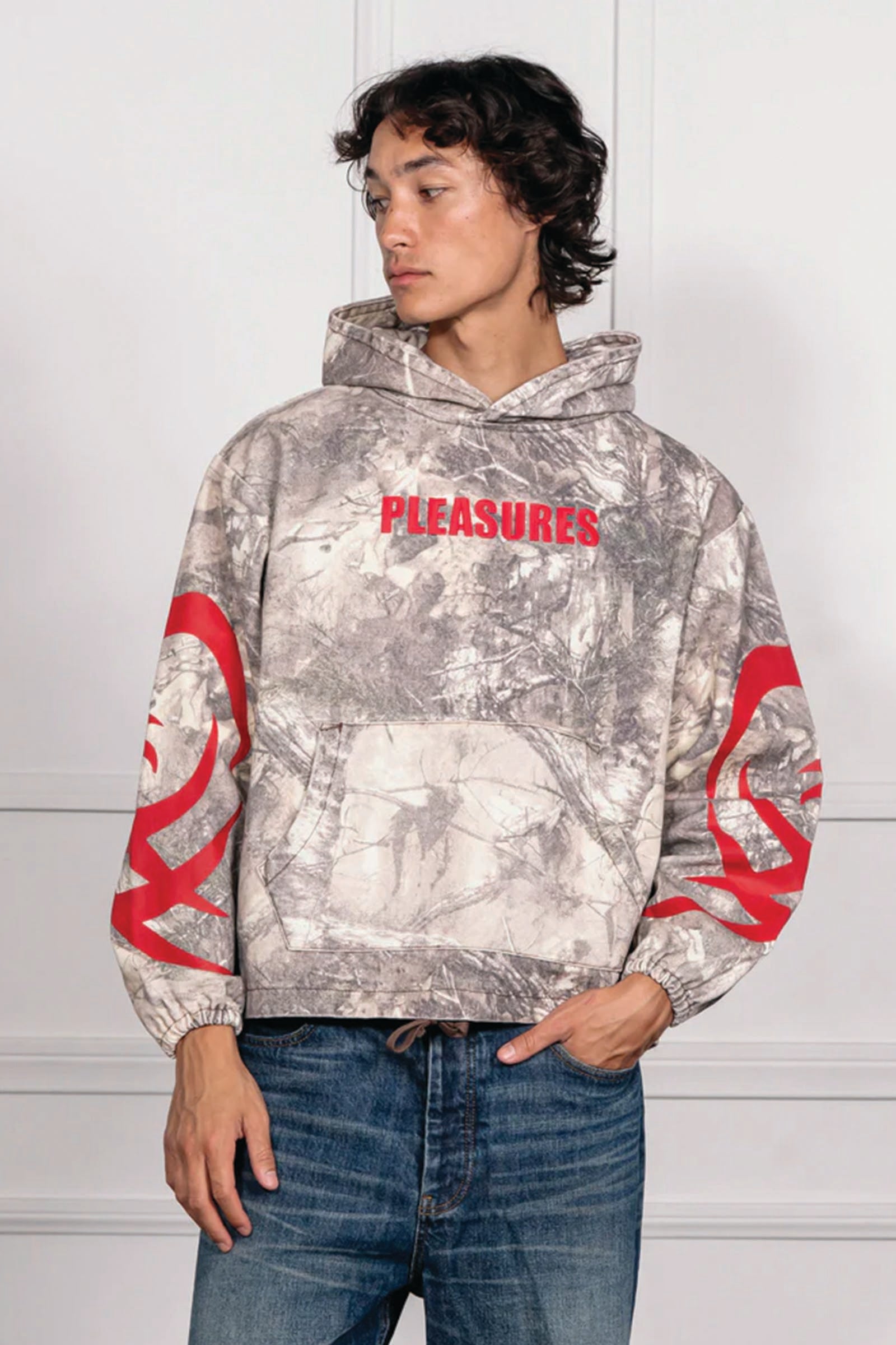  Pleasures Hunt Canvas Poncho Hoodie Pattern Unisex Mimetico - 2