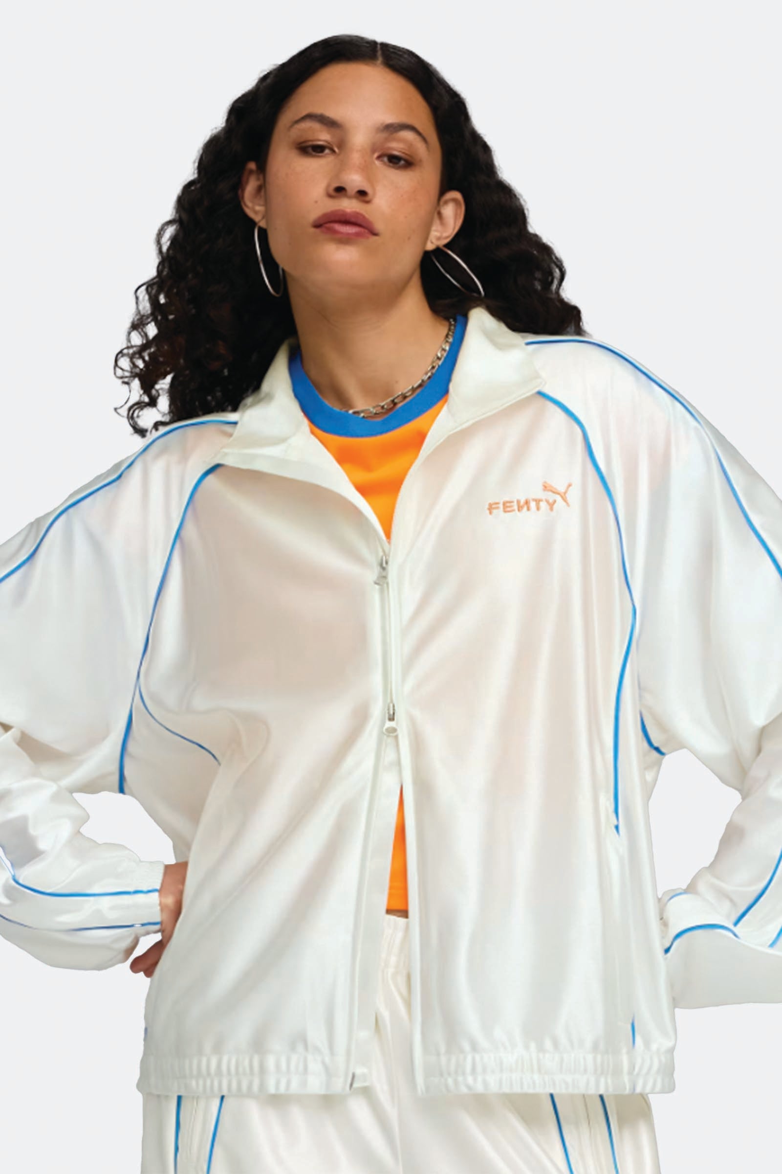  Puma Fenty X T7 Jacket Unisex Argento - 3