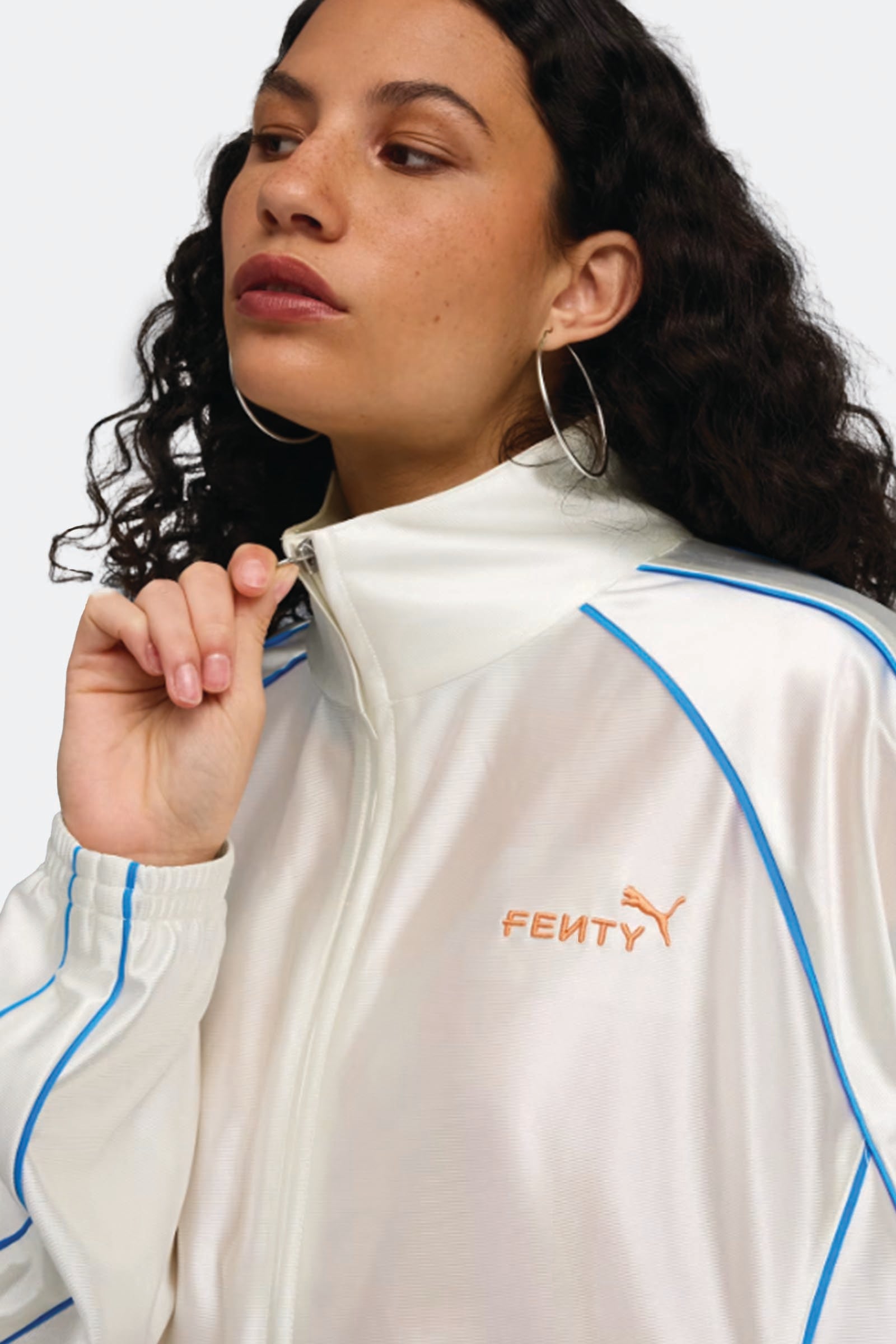  Puma Fenty X T7 Jacket Unisex Argento - 4