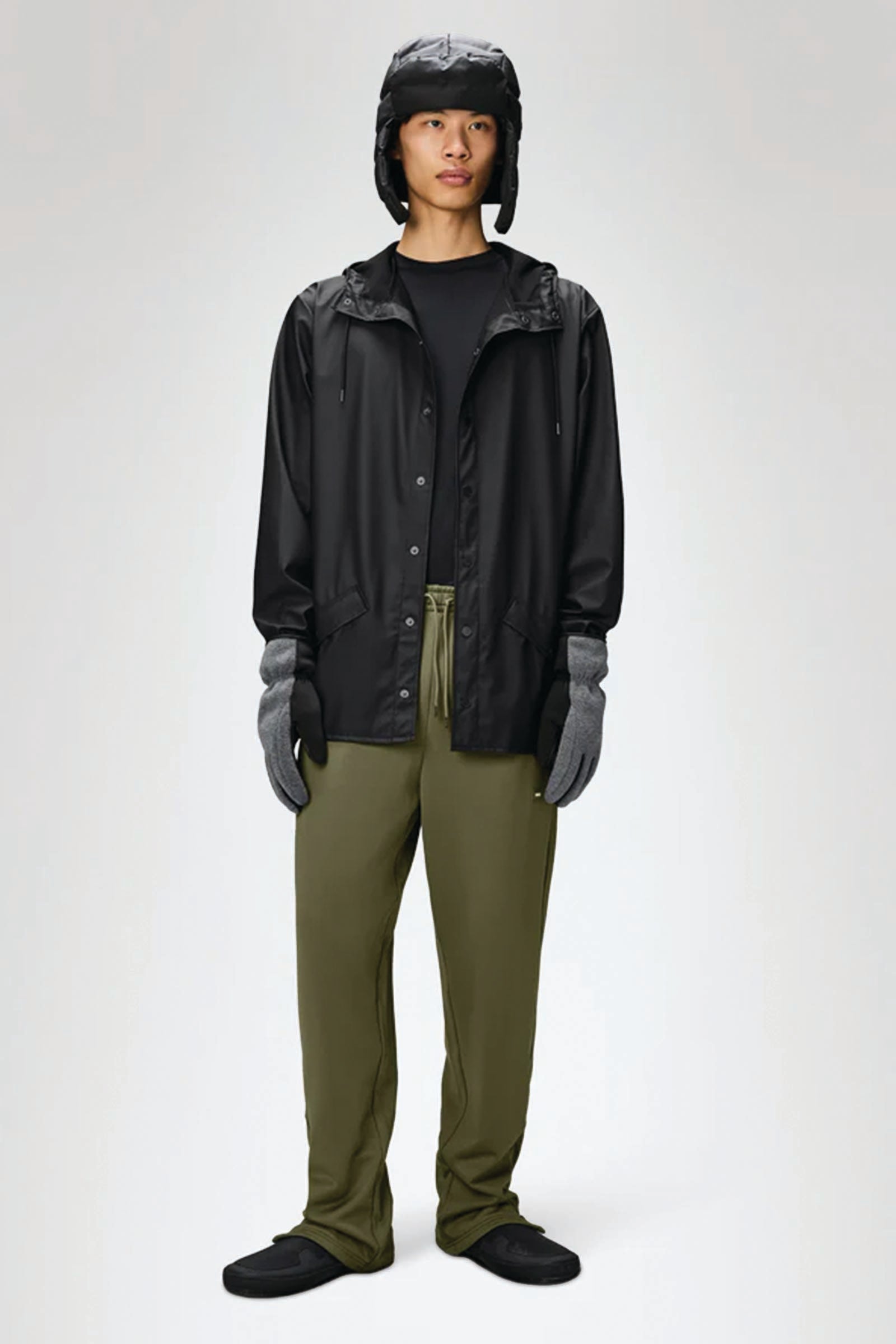  Rains Jacket Unisex Nero - 4