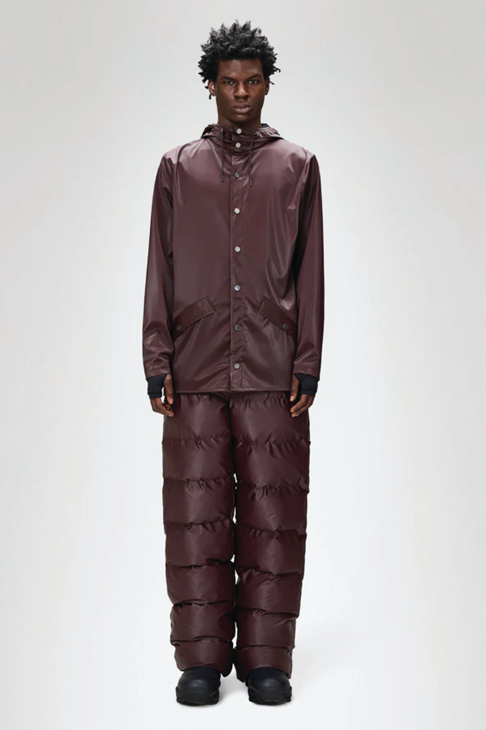  Rains Jacket Viola Unisex Bordeau - 2