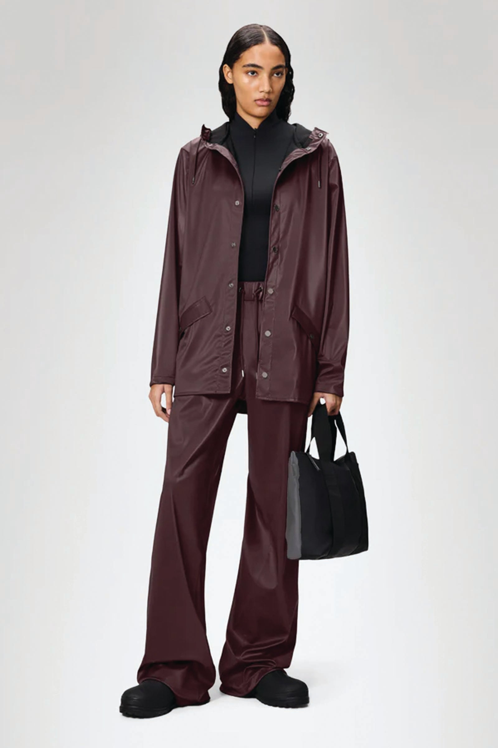  Rains Jacket Viola Unisex Bordeau - 4