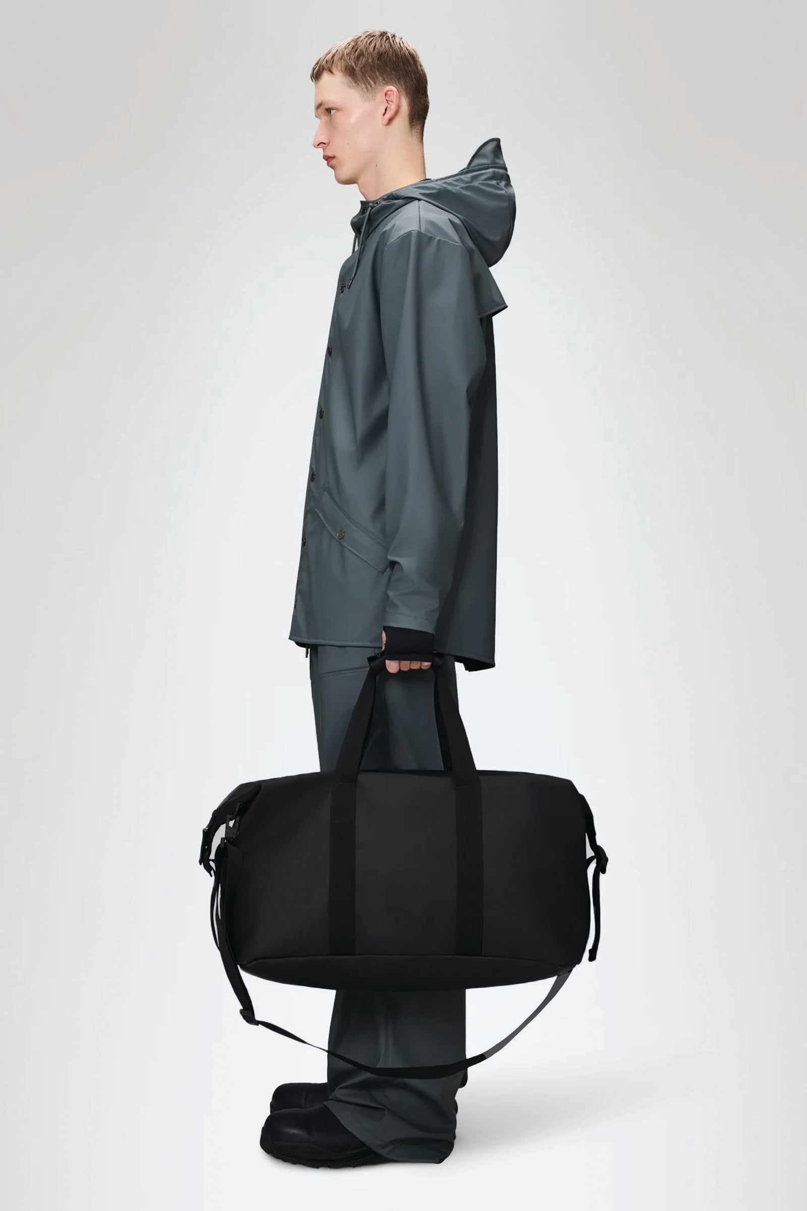  Rains Hilo Weekend Bag Unisex Nero - 3