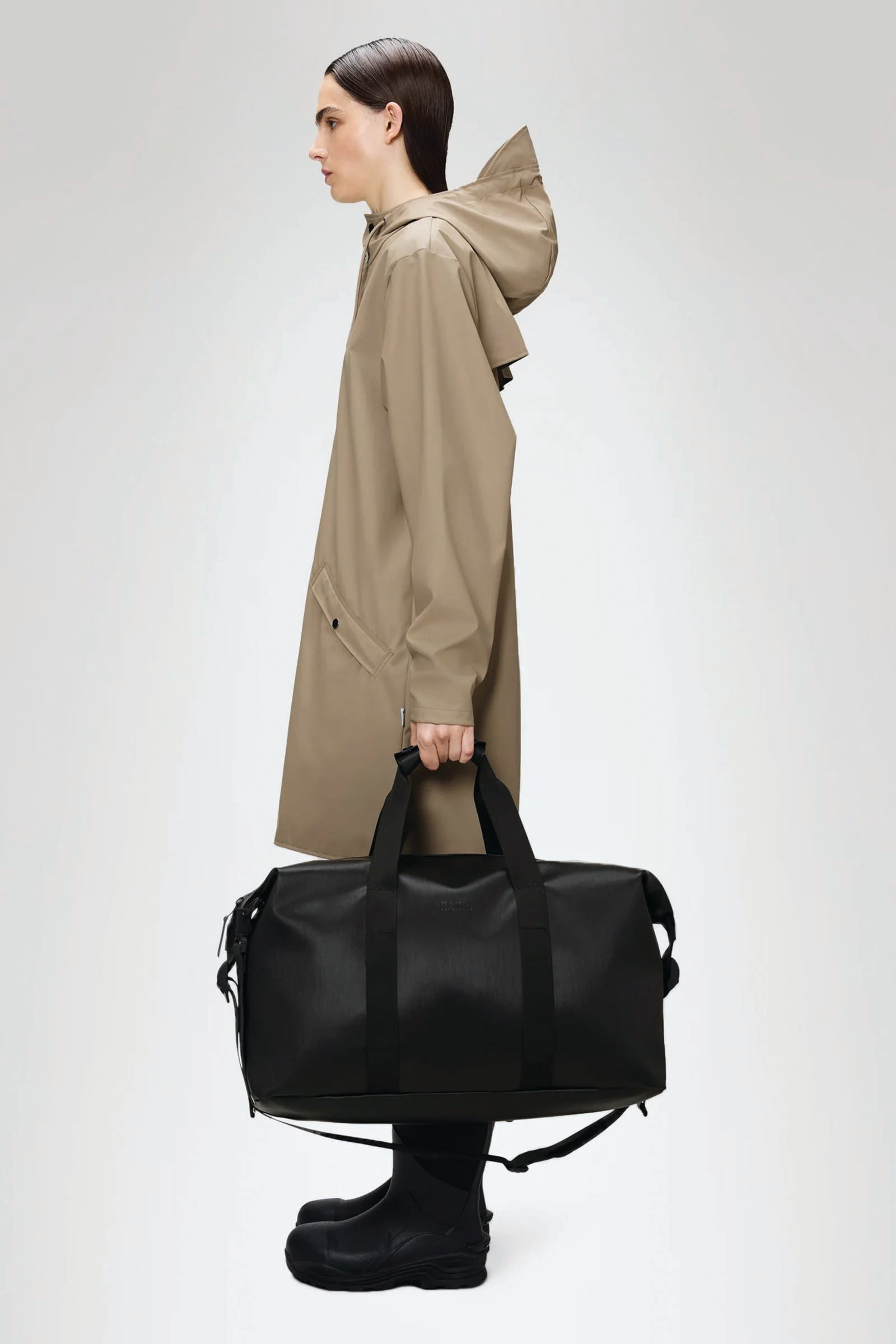  Rains Hilo Weekend Bag Unisex Nero - 2