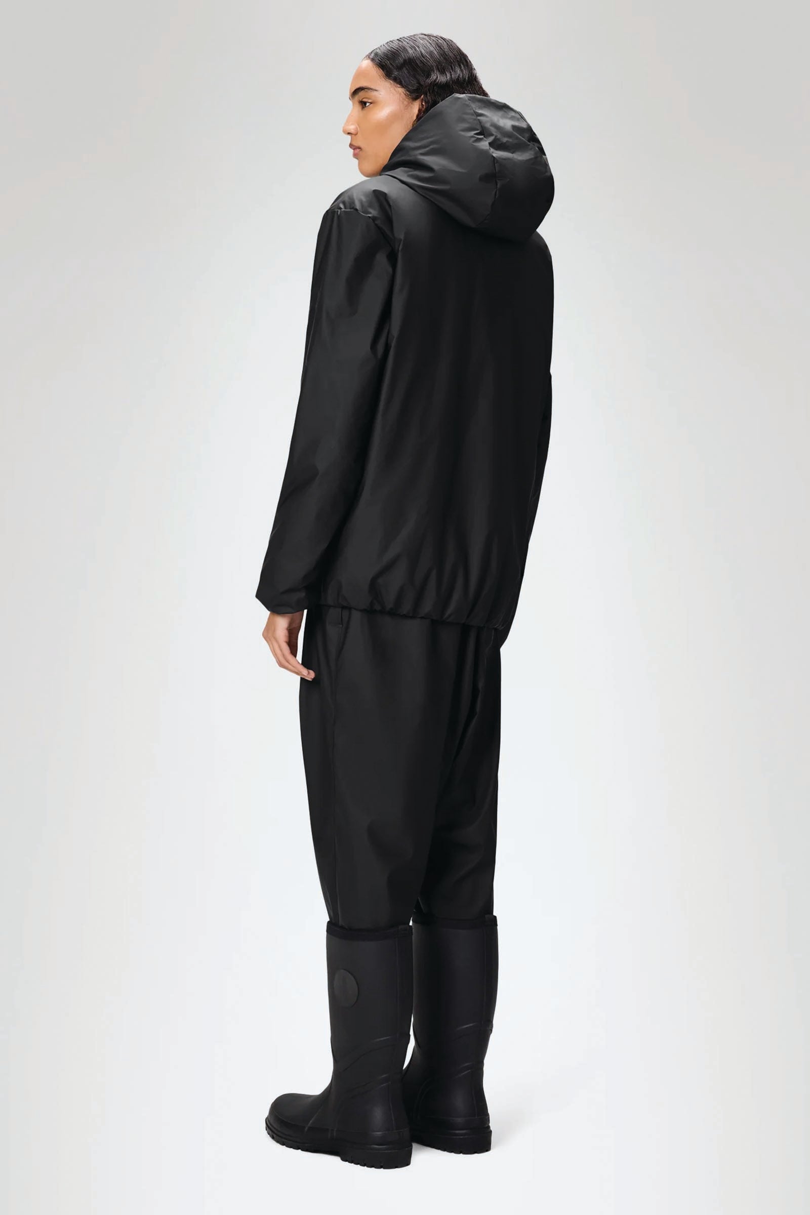  Rains Lohja Insulated Jacket Unisex Nero - 3