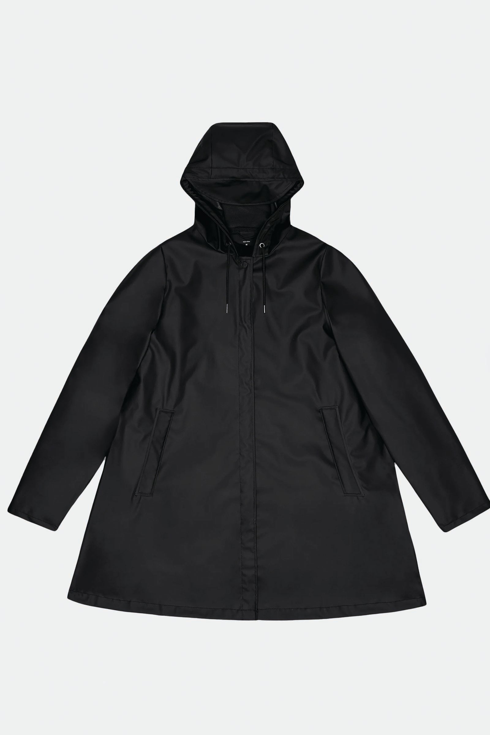  Rains A-line W Jacket Unisex Nero - 1
