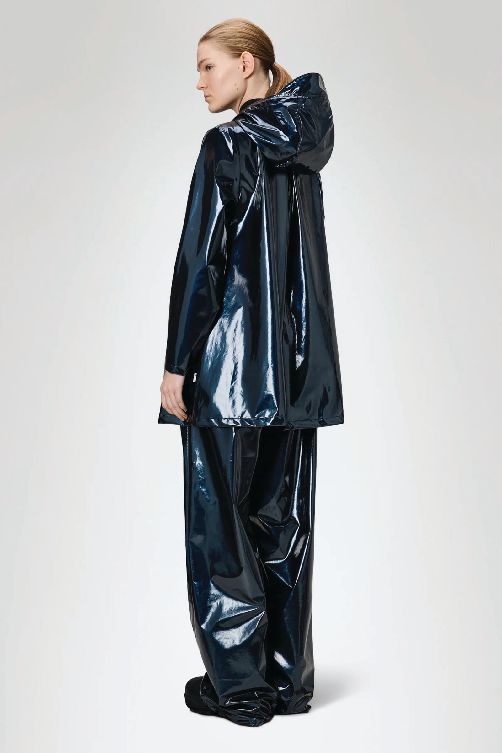  Rains A-line W Jacket Unisex Blu - 3