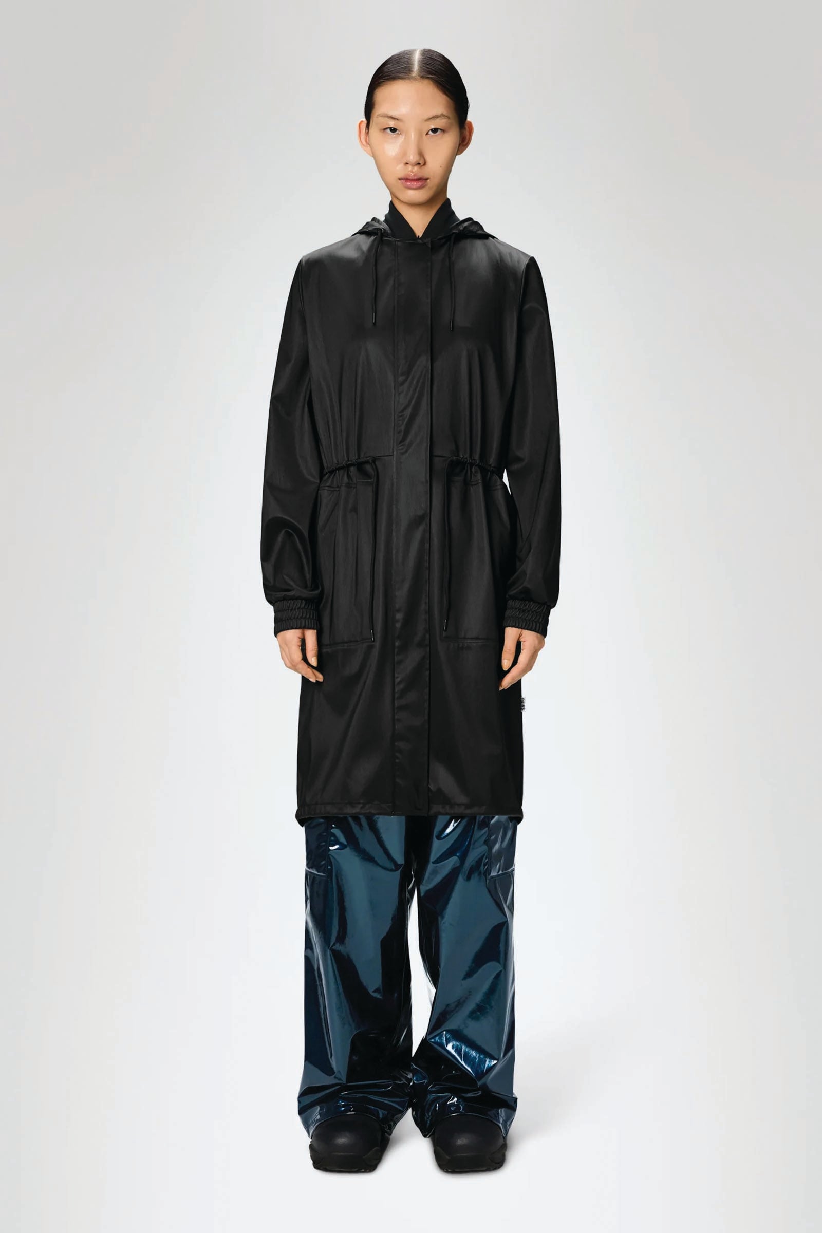  Rains String W Parka Unisex Nero - 2