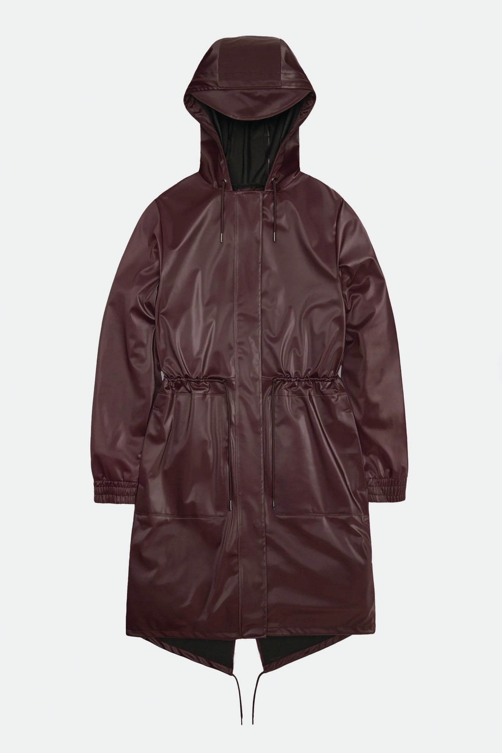  Rains String W Parka Viola Unisex Bordeau - 1
