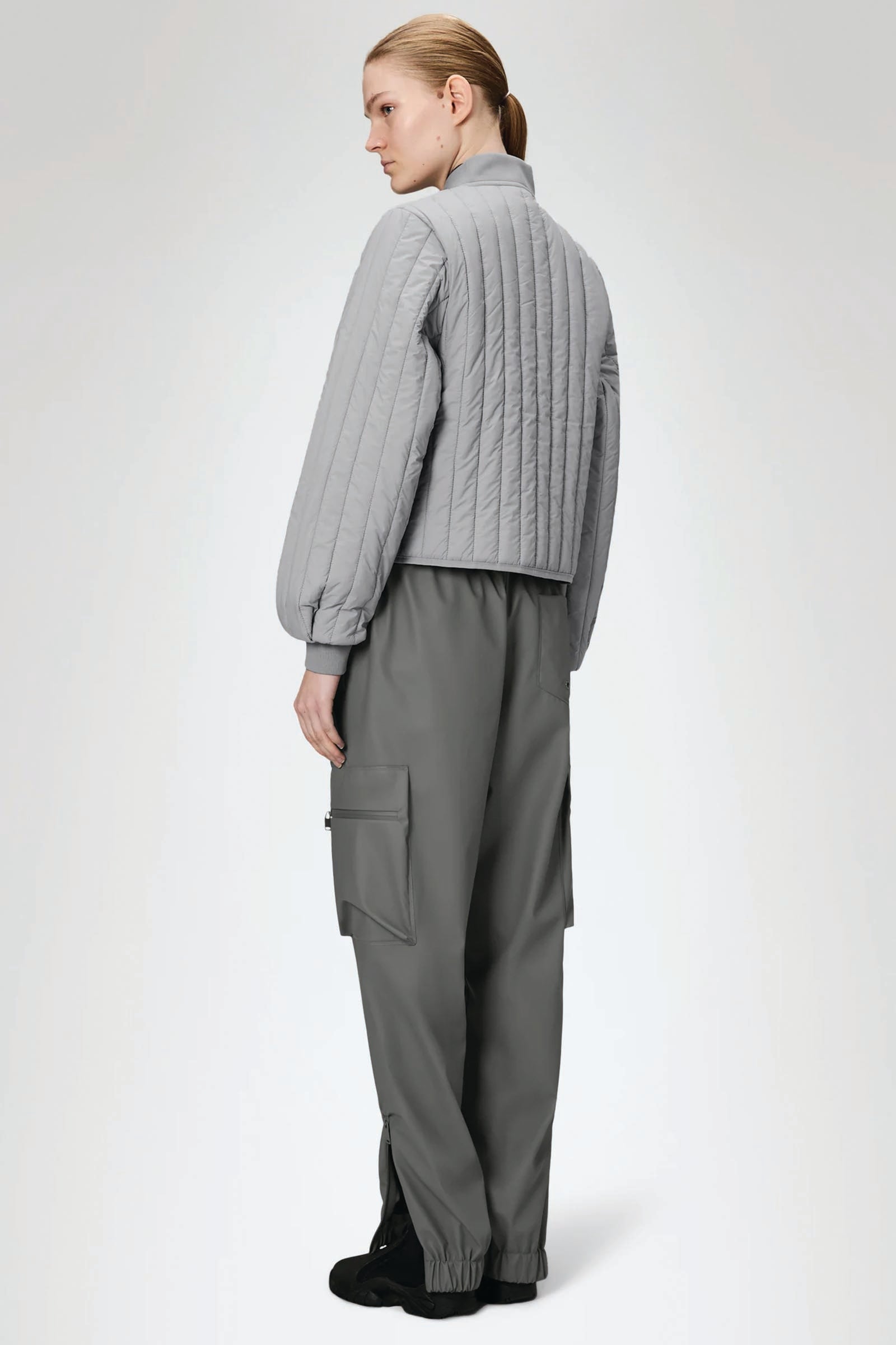  Rains Banja Liner Bomber W Jacket Unisex Grigio - 3