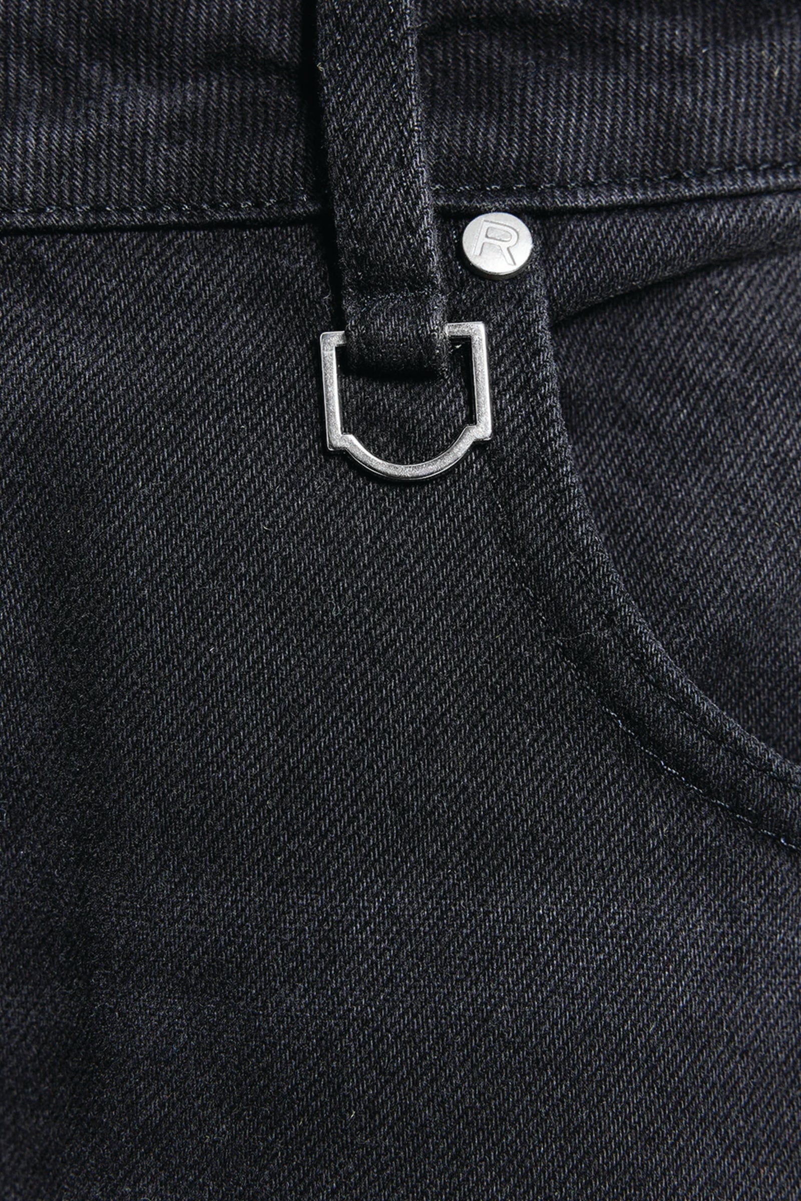  Reternity Essential Baggy Denim Unisex Nero - 7