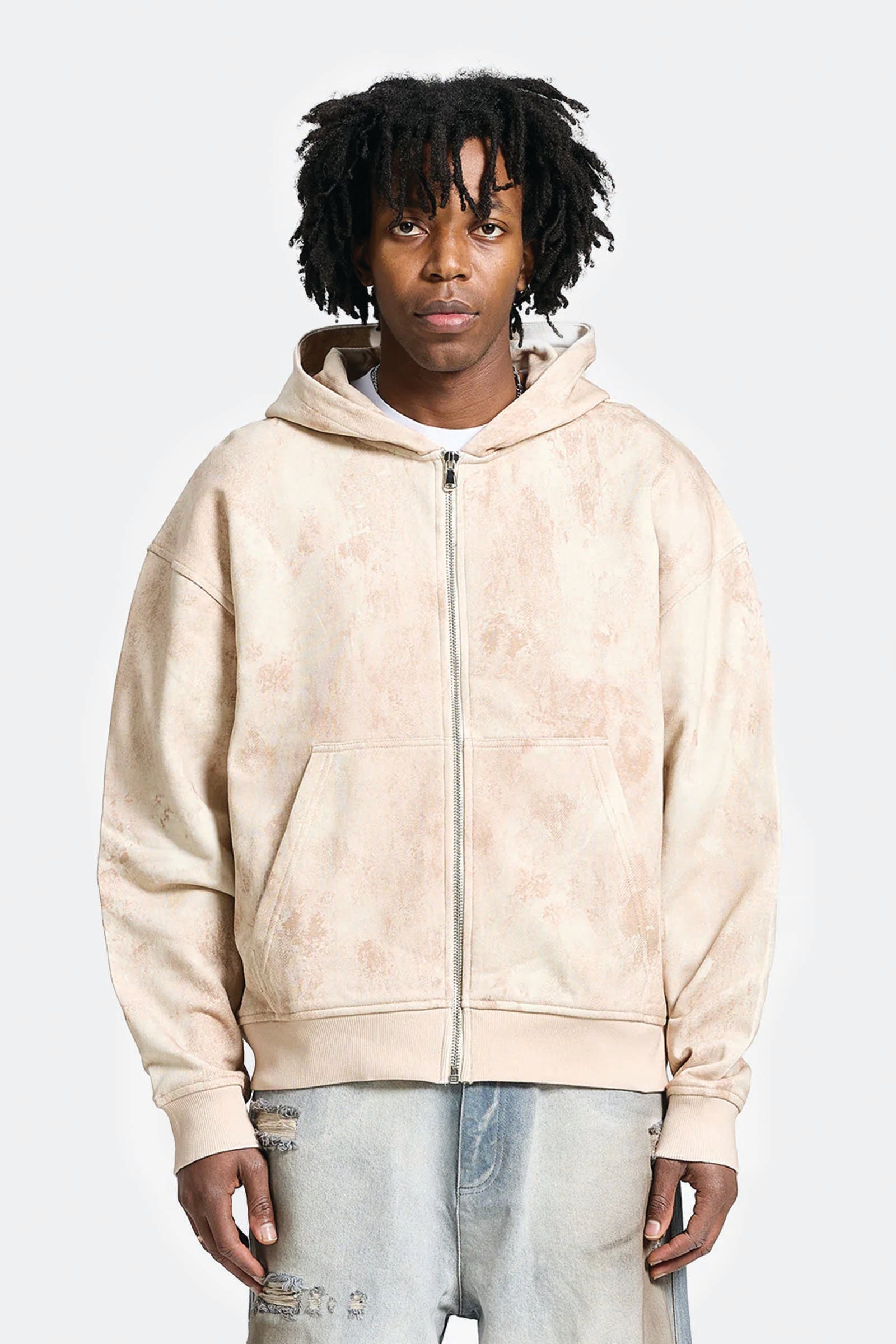  Reternity Déliria Zip Hoodie Marrone Unisex Sabbia - 2