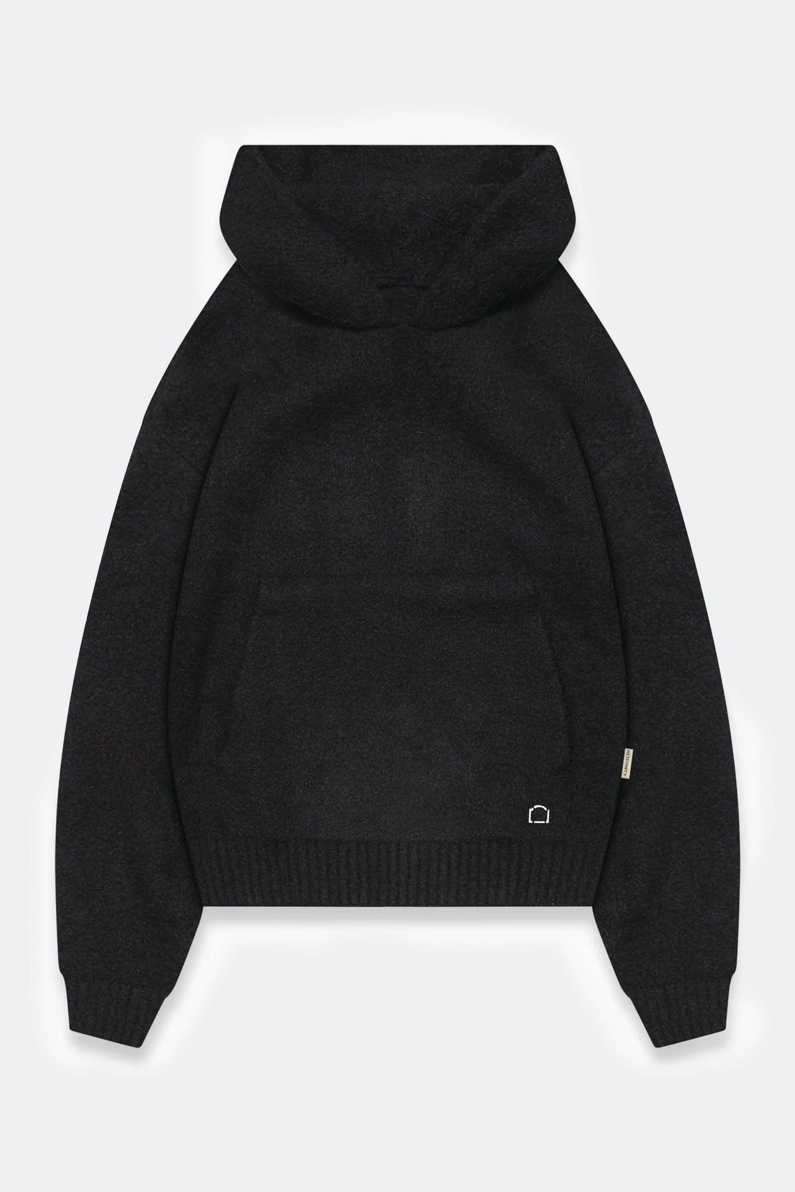  Reternity Iris Knit Hoodie Unisex Nero - 1
