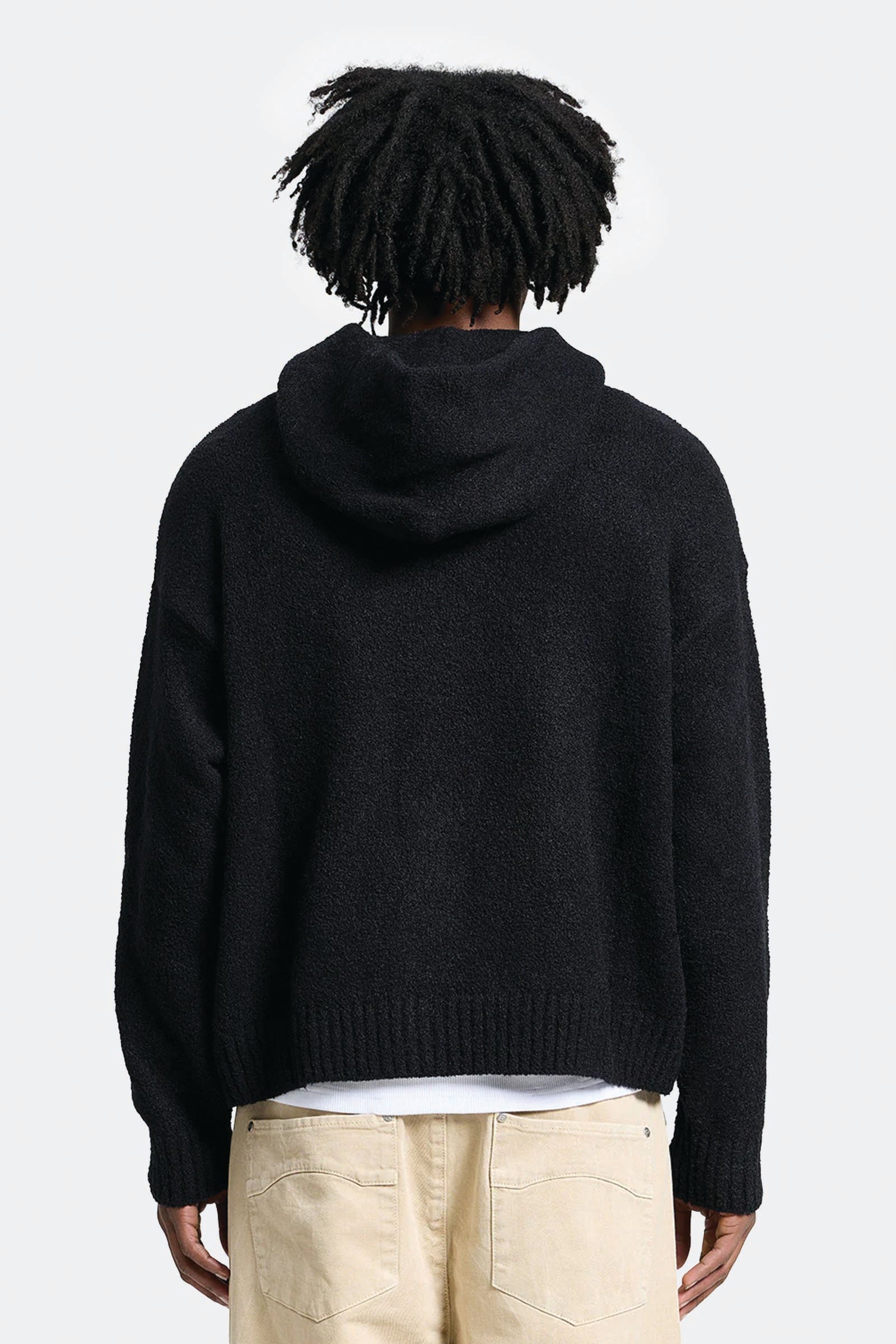  Reternity Iris Knit Hoodie Unisex Nero - 3