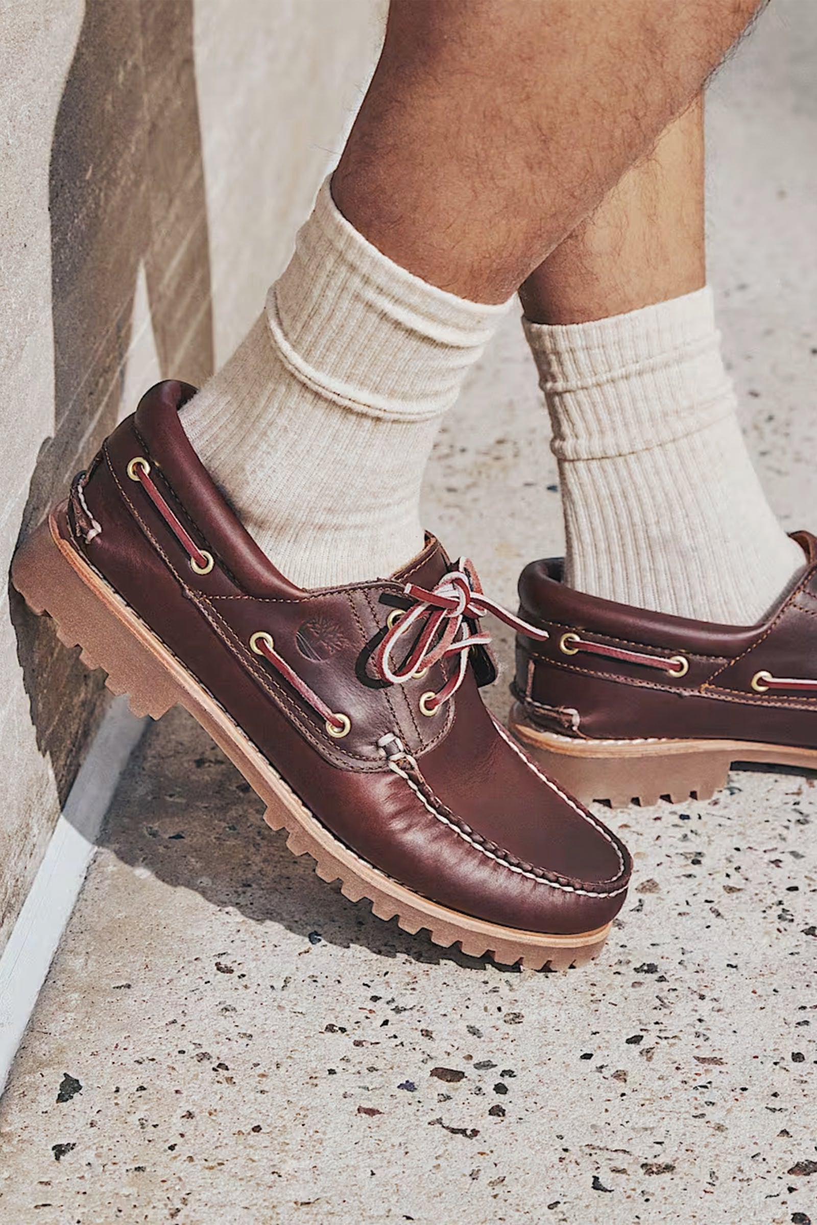  Timberland Authentic 3-eye Lug Handsewn Unisex Marrone - 4