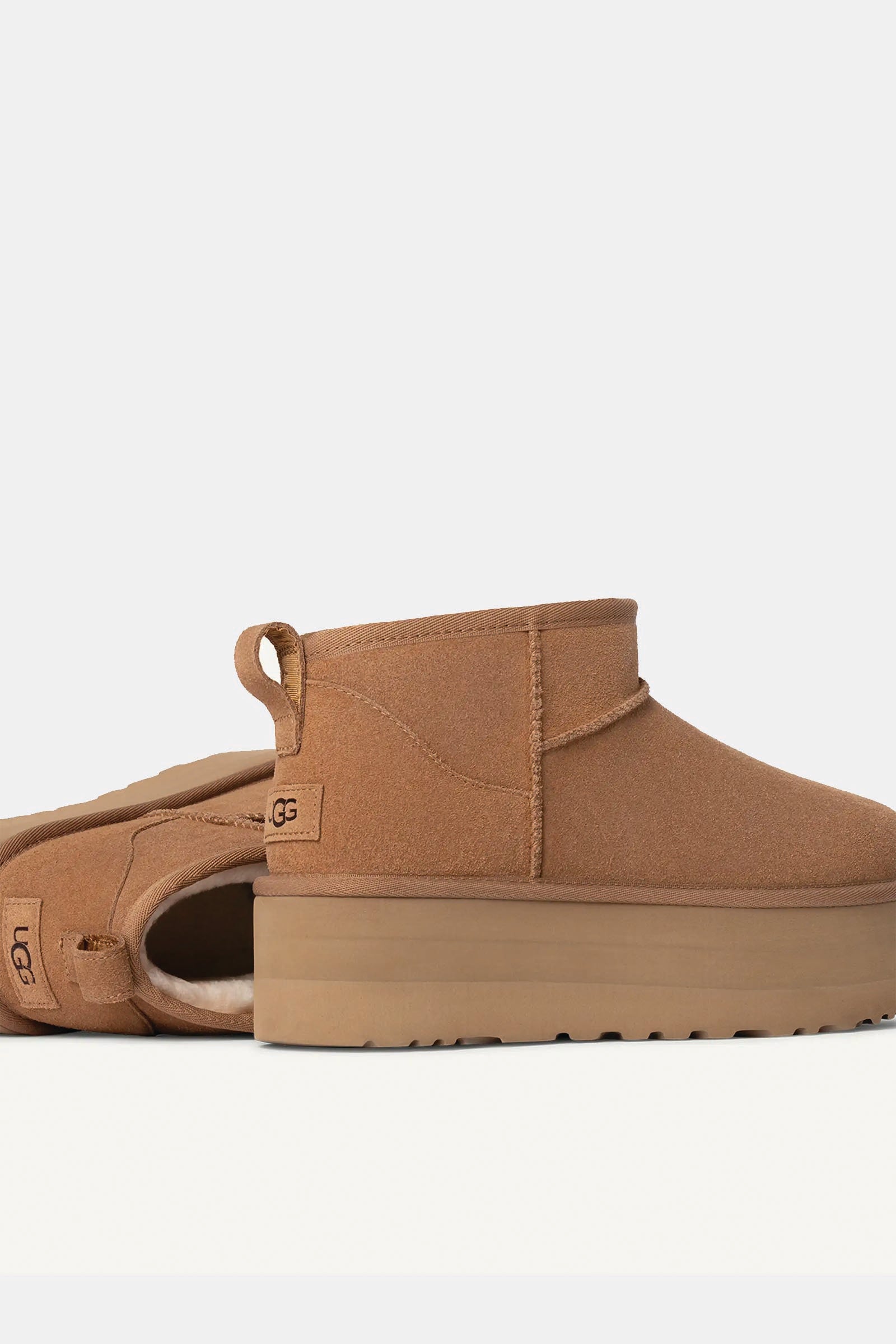  Ugg Classic Ultra Mini Platform Marrone Donna Biscotto - 3