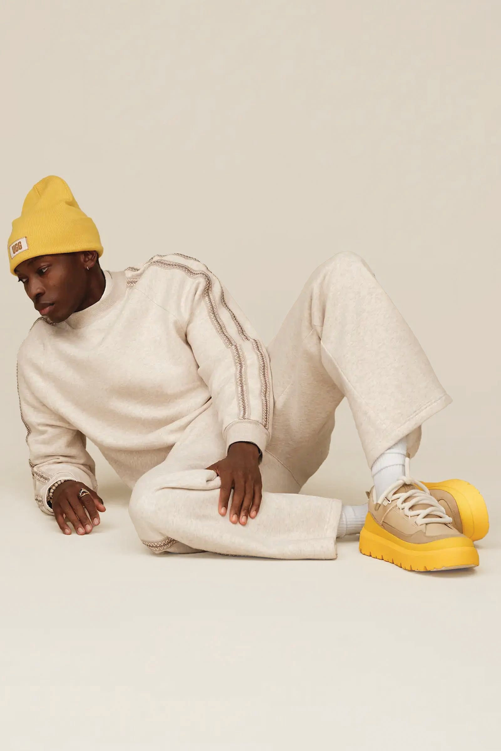  Ugg Heritage Utility Uomo Beige - 5